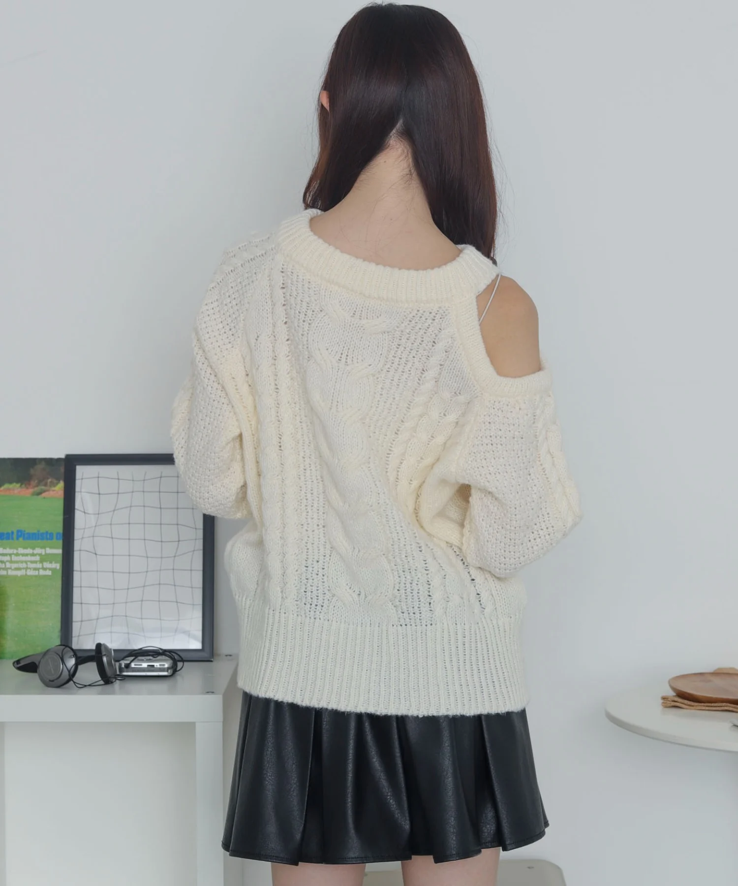 ショルダーケーブルニット - Image 13
