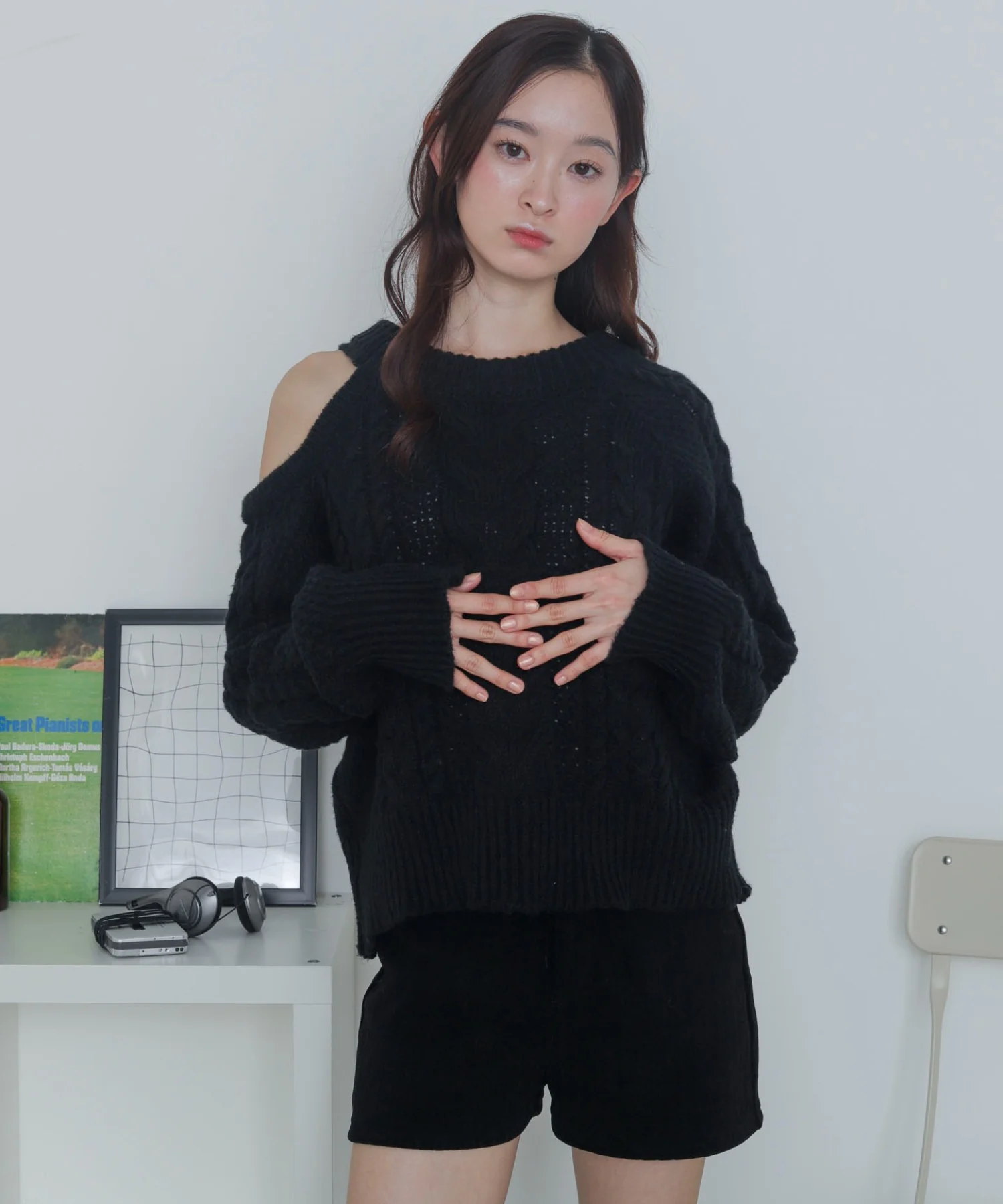 ショルダーケーブルニット - Image 15