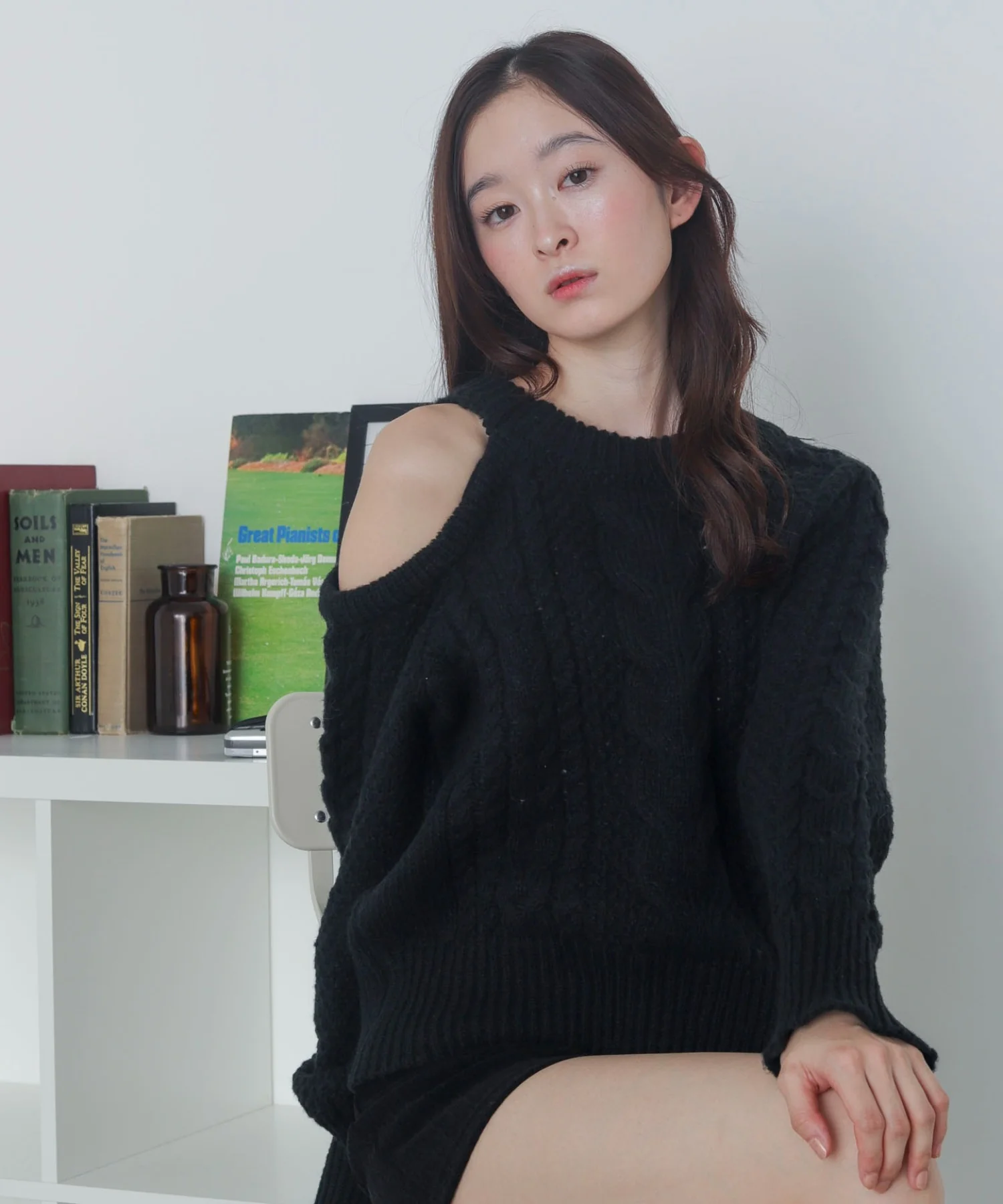 ショルダーケーブルニット - Image 18