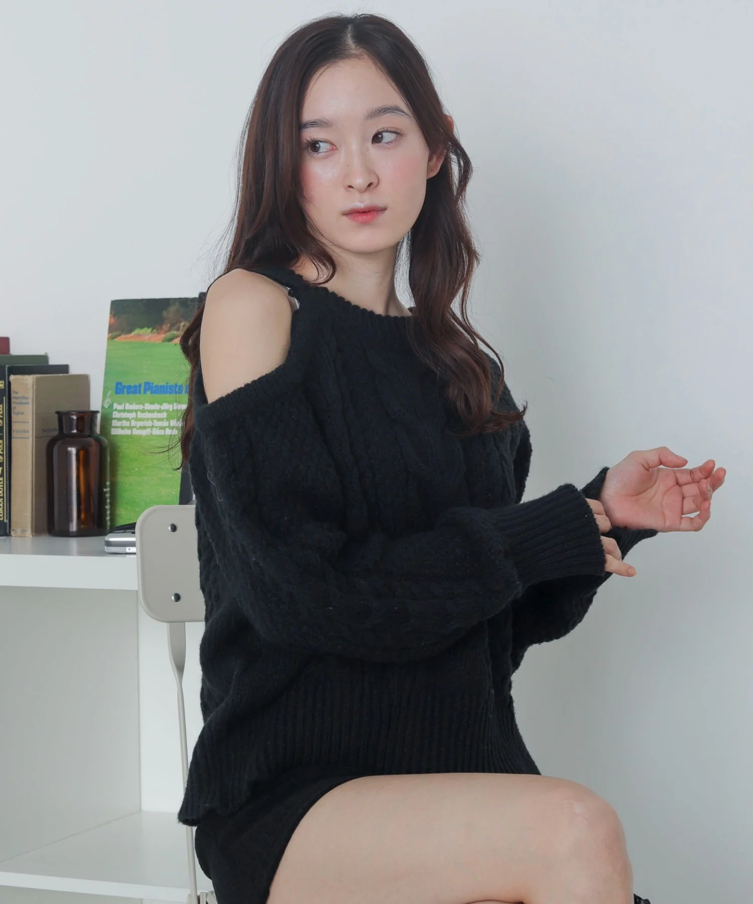 ショルダーケーブルニット - Image 19