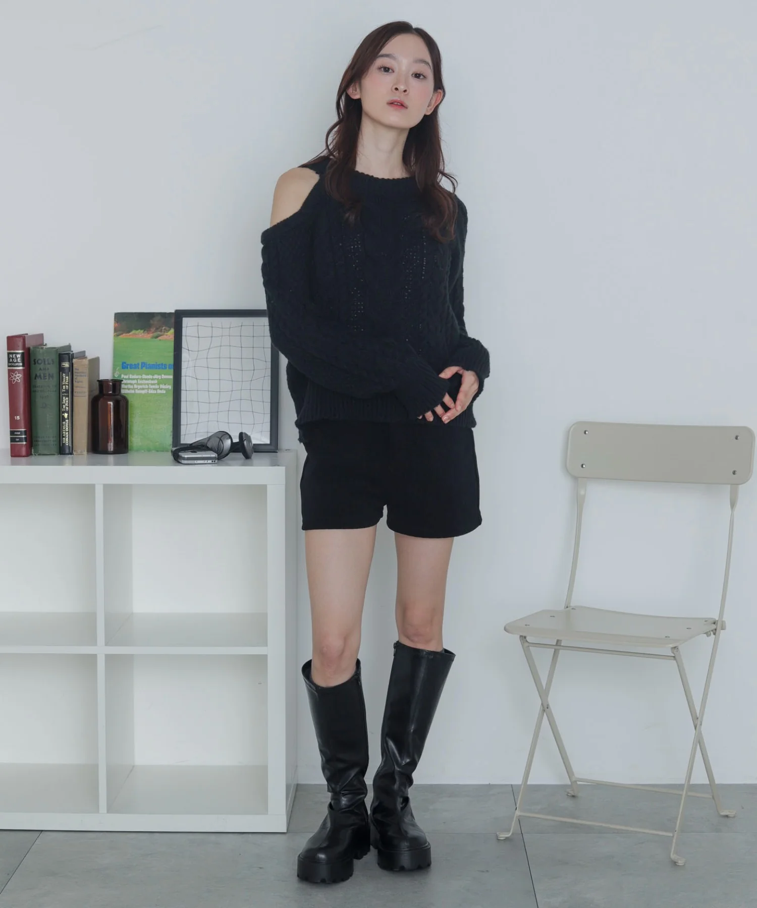 ショルダーケーブルニット - Image 21
