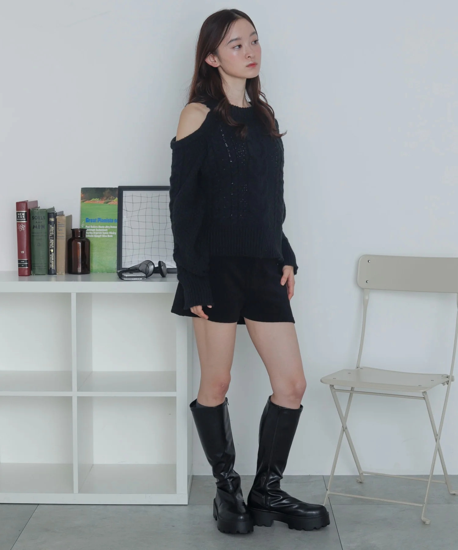 ショルダーケーブルニット - Image 22