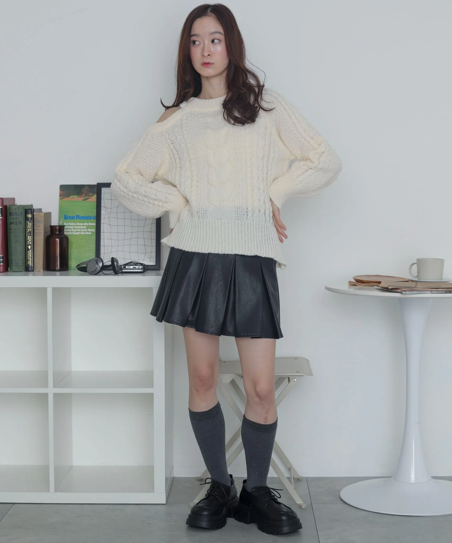ショルダーケーブルニット - Image 3
