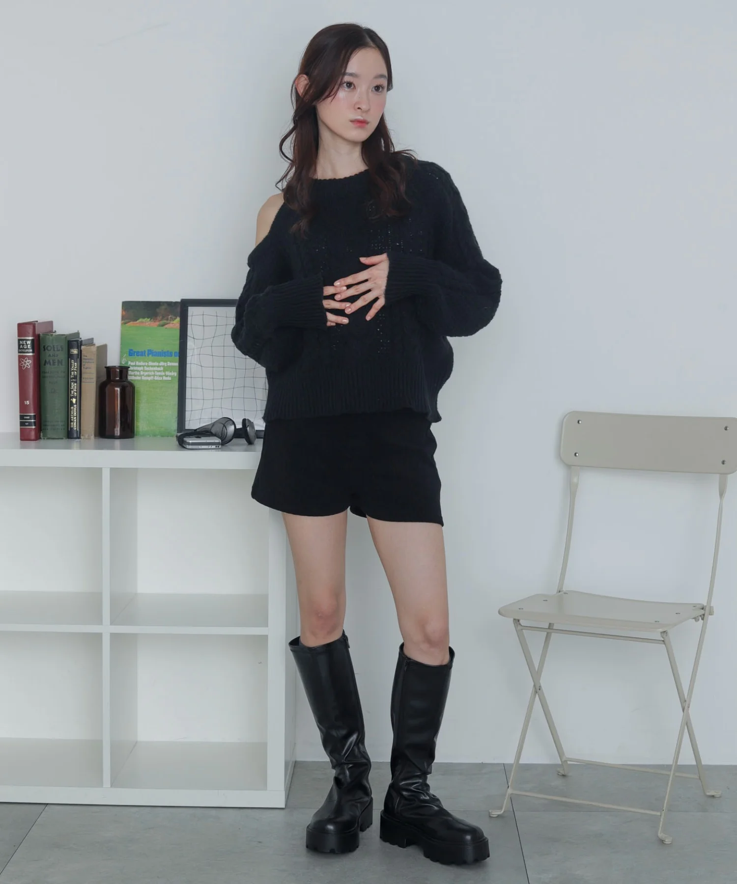 ショルダーケーブルニット - Image 4