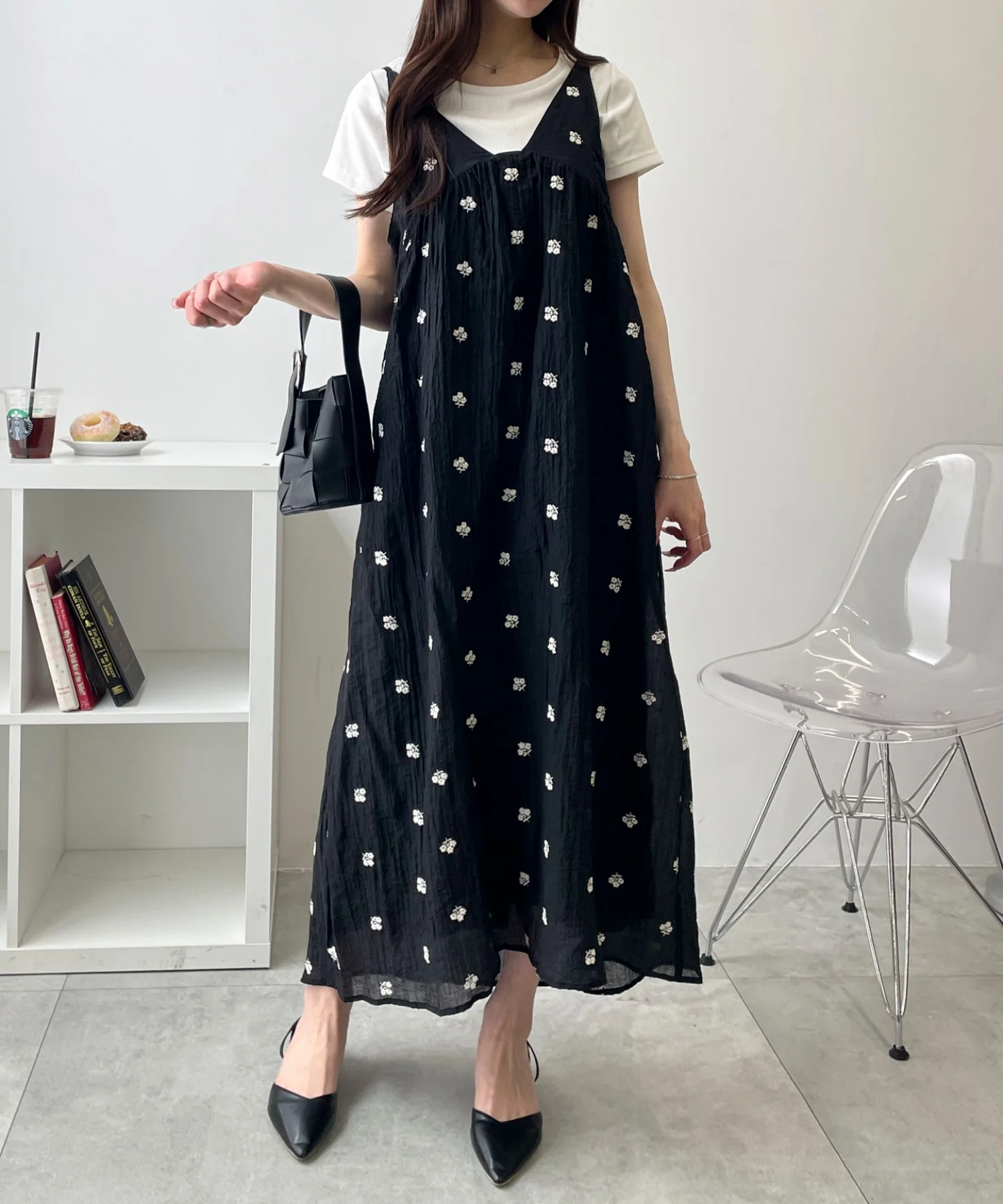 楊柳刺繍キャミワンピ - Image 2