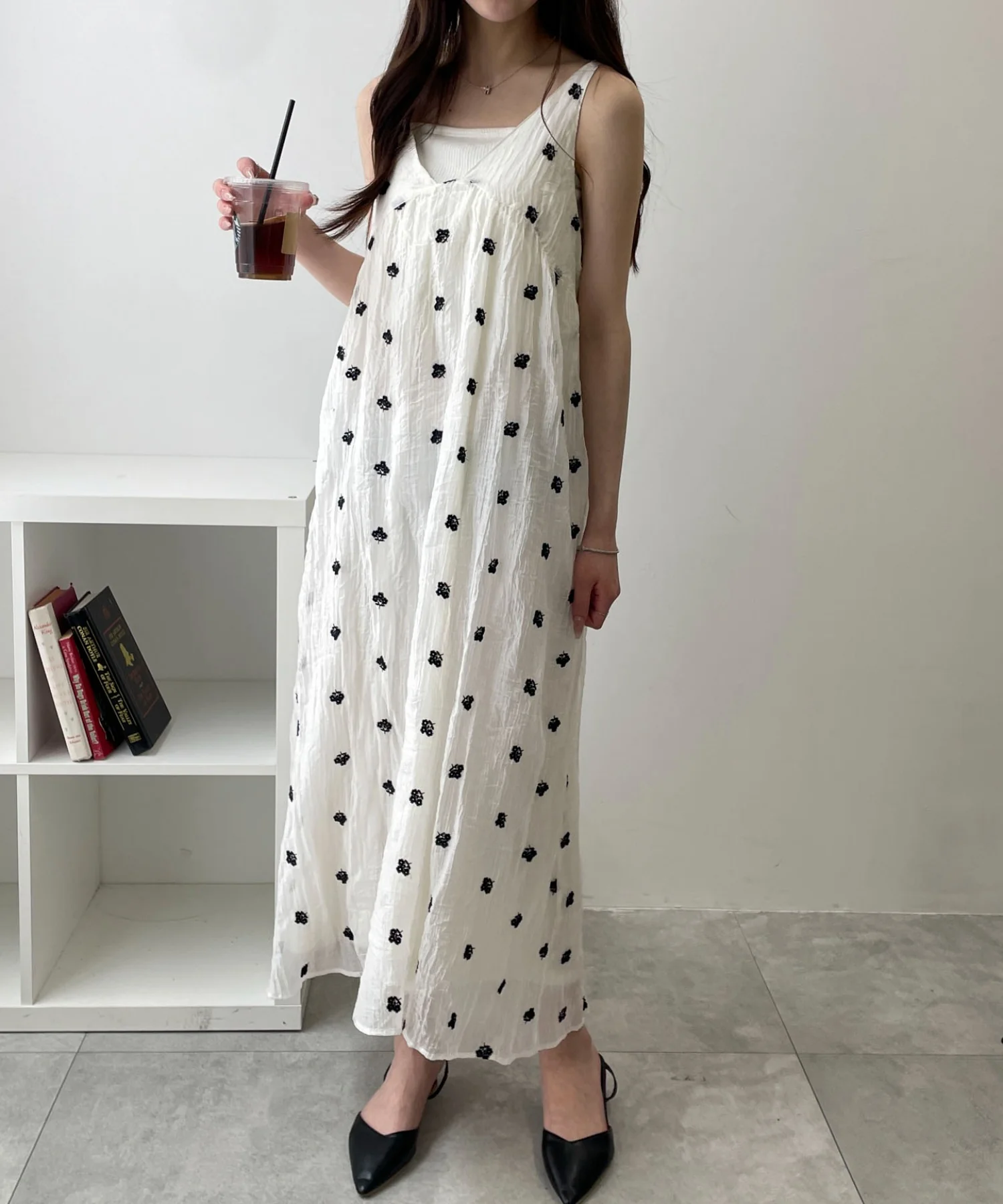 楊柳刺繍キャミワンピ - Image 5