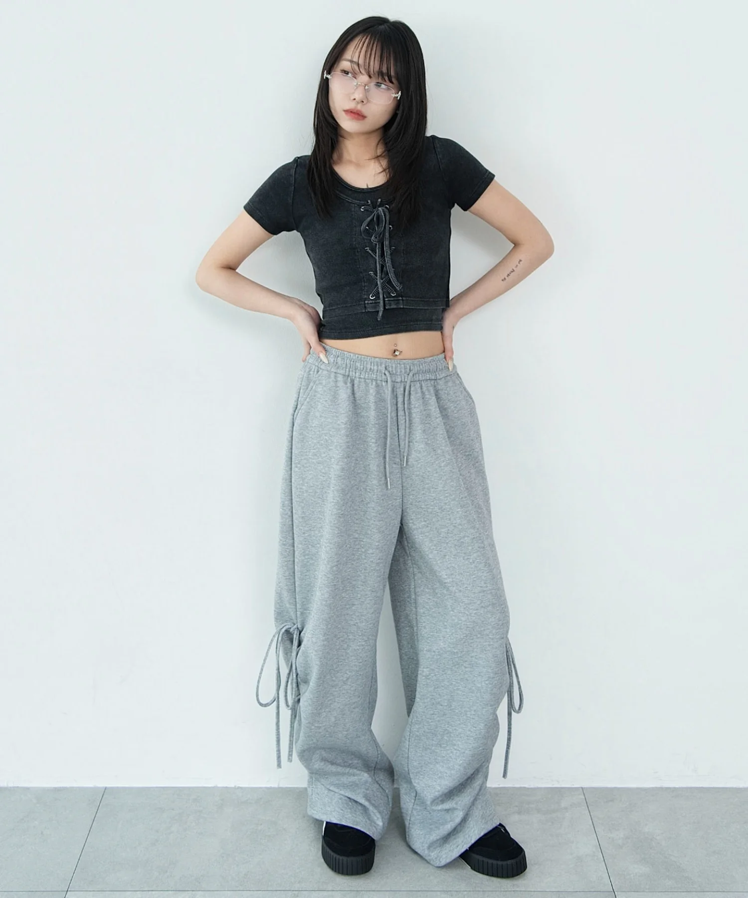 サイドリボンスウェットパンツ - Image 3