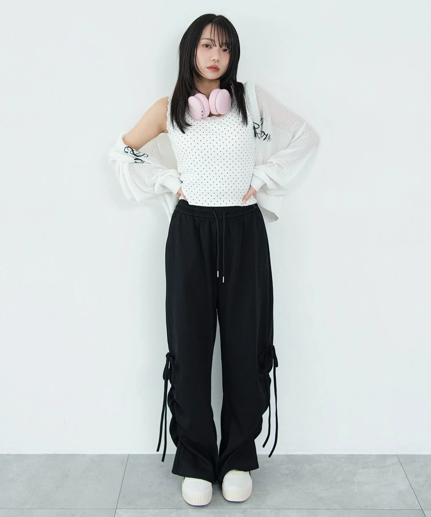 サイドリボンスウェットパンツ - Image 4