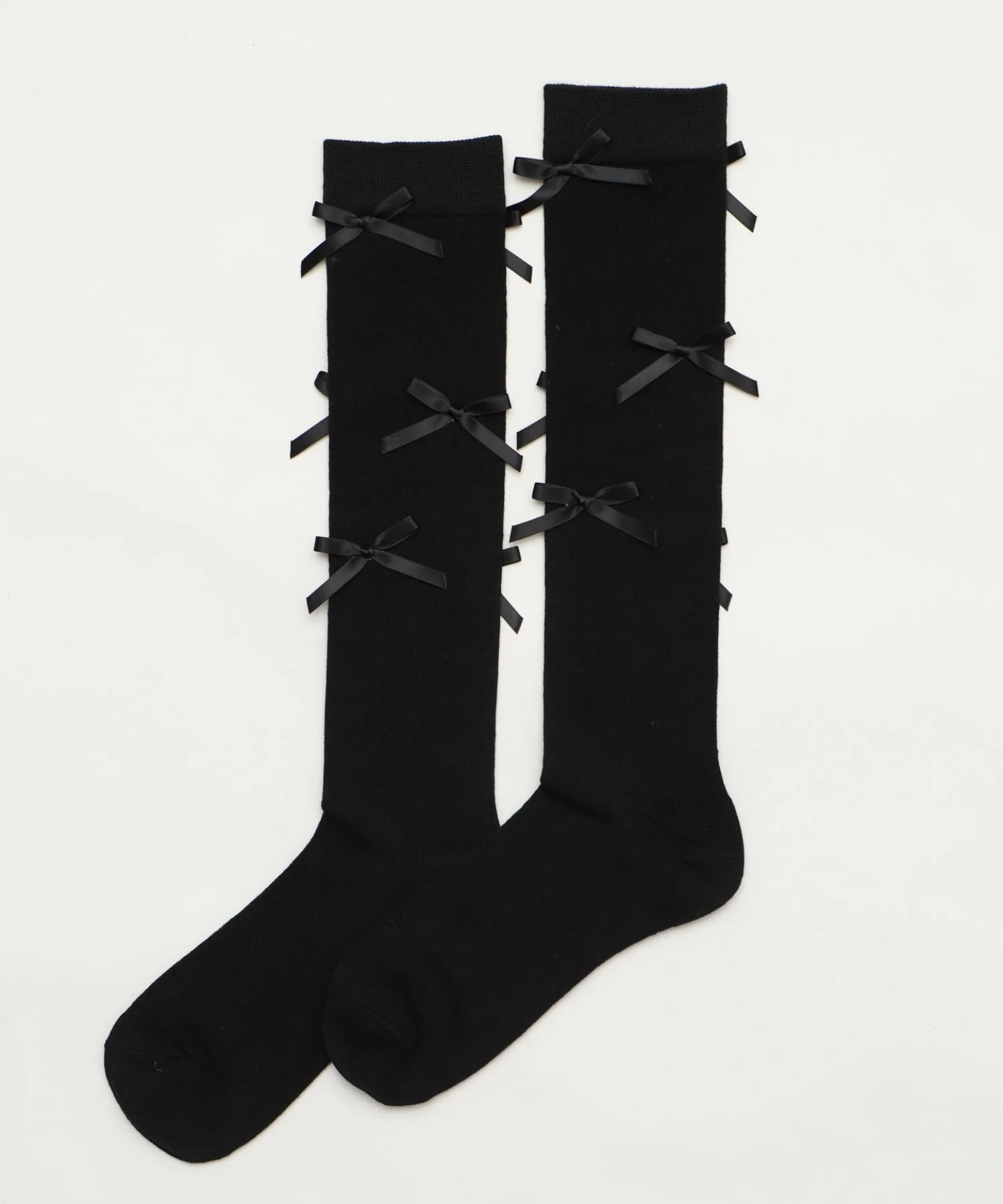 リボン付きハイソックス(23-25cm) - Image 6