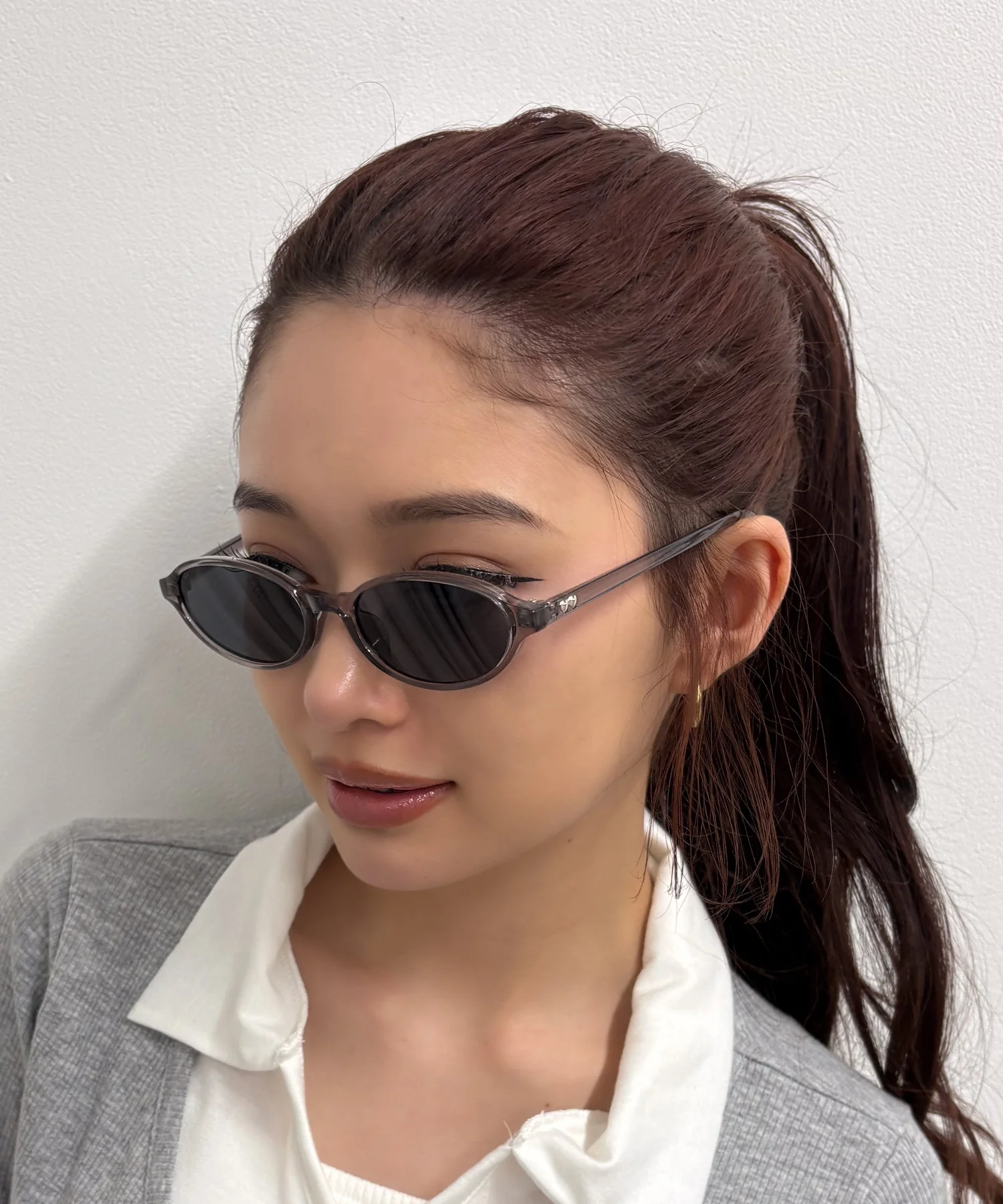 ハートデザインナローフレームアイウェア - Image 3