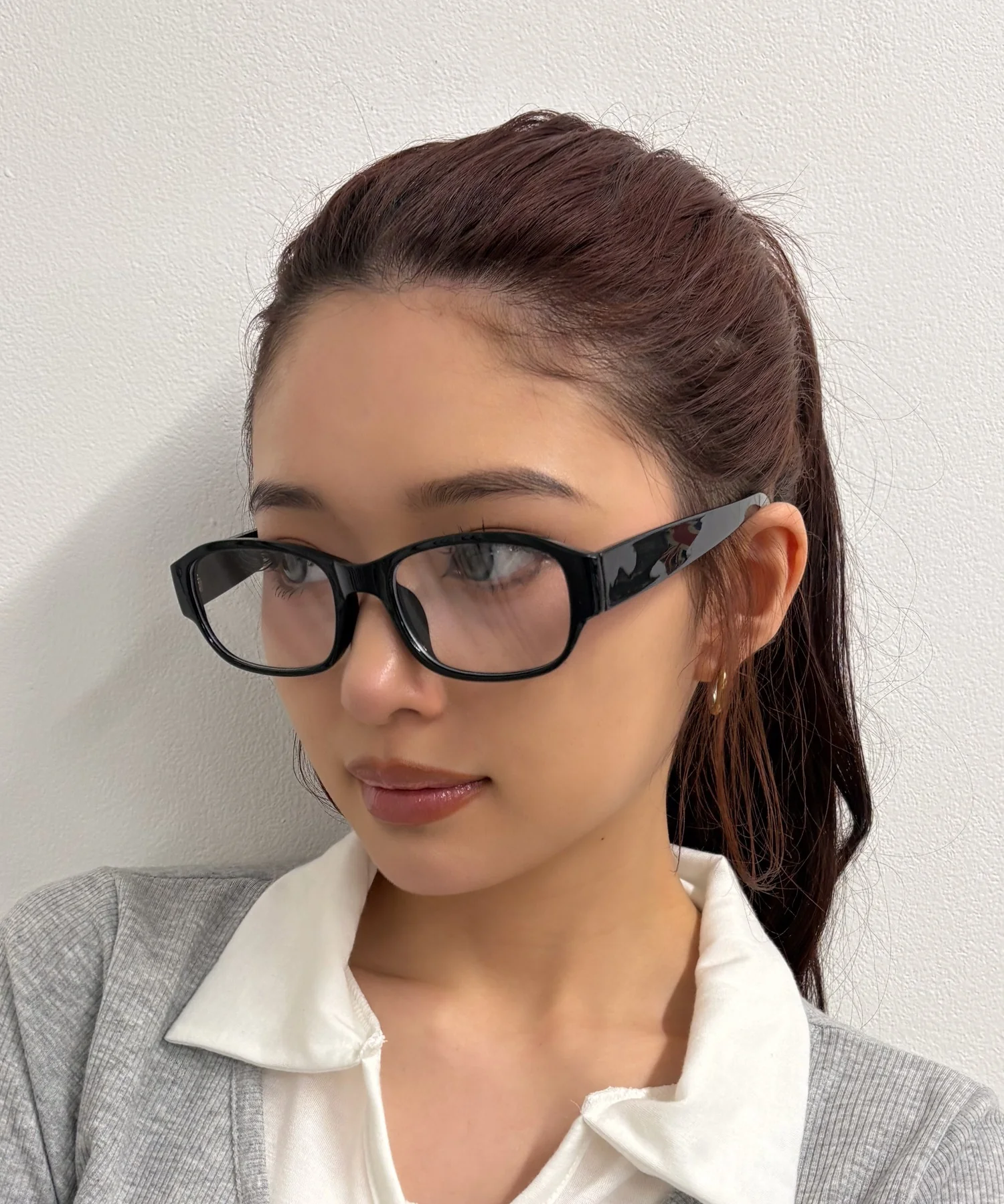 シンプルスクエアフレームアイウェア - Image 2
