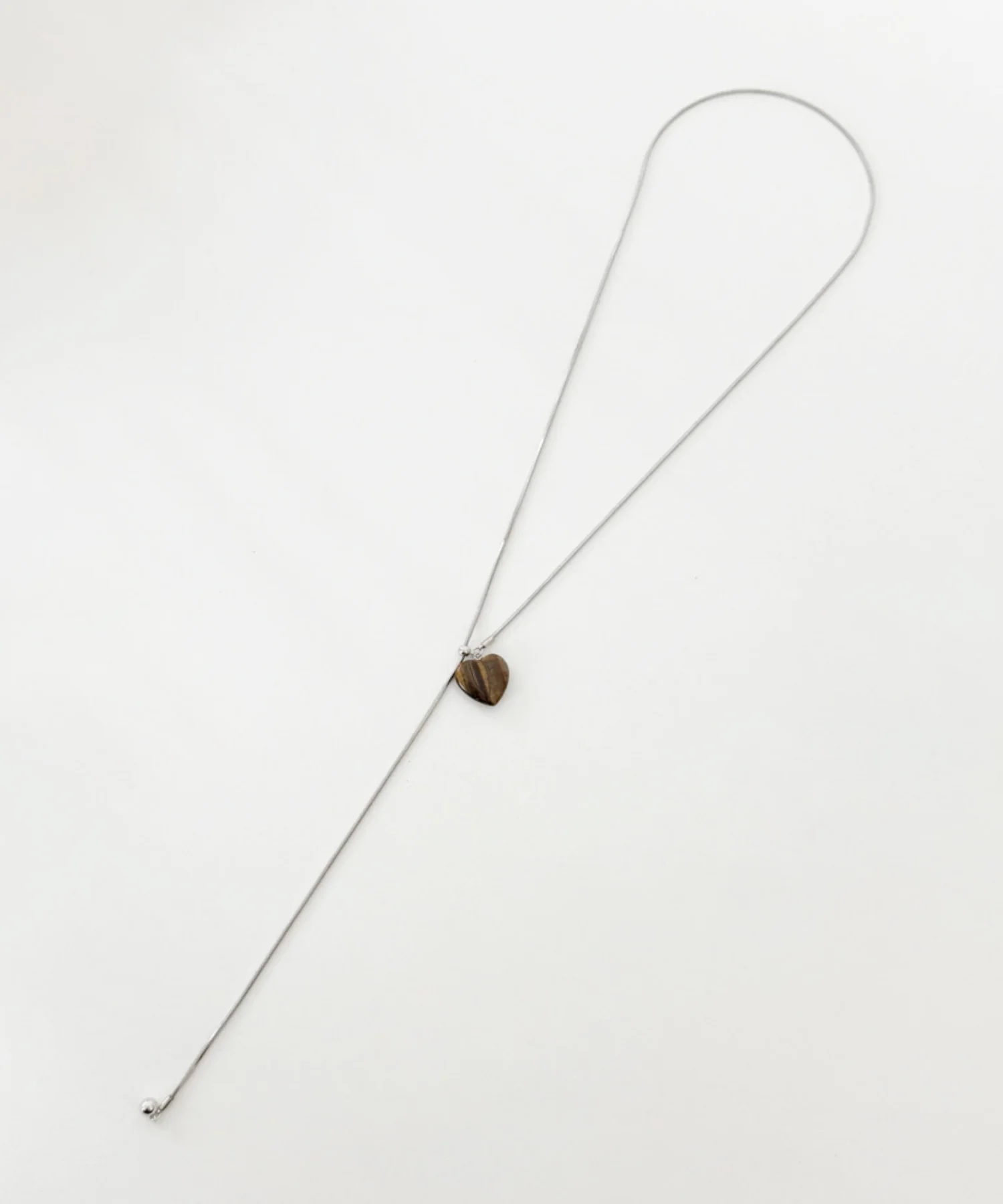 Lストーンモチーフチェーンコードネックレス - Image 4