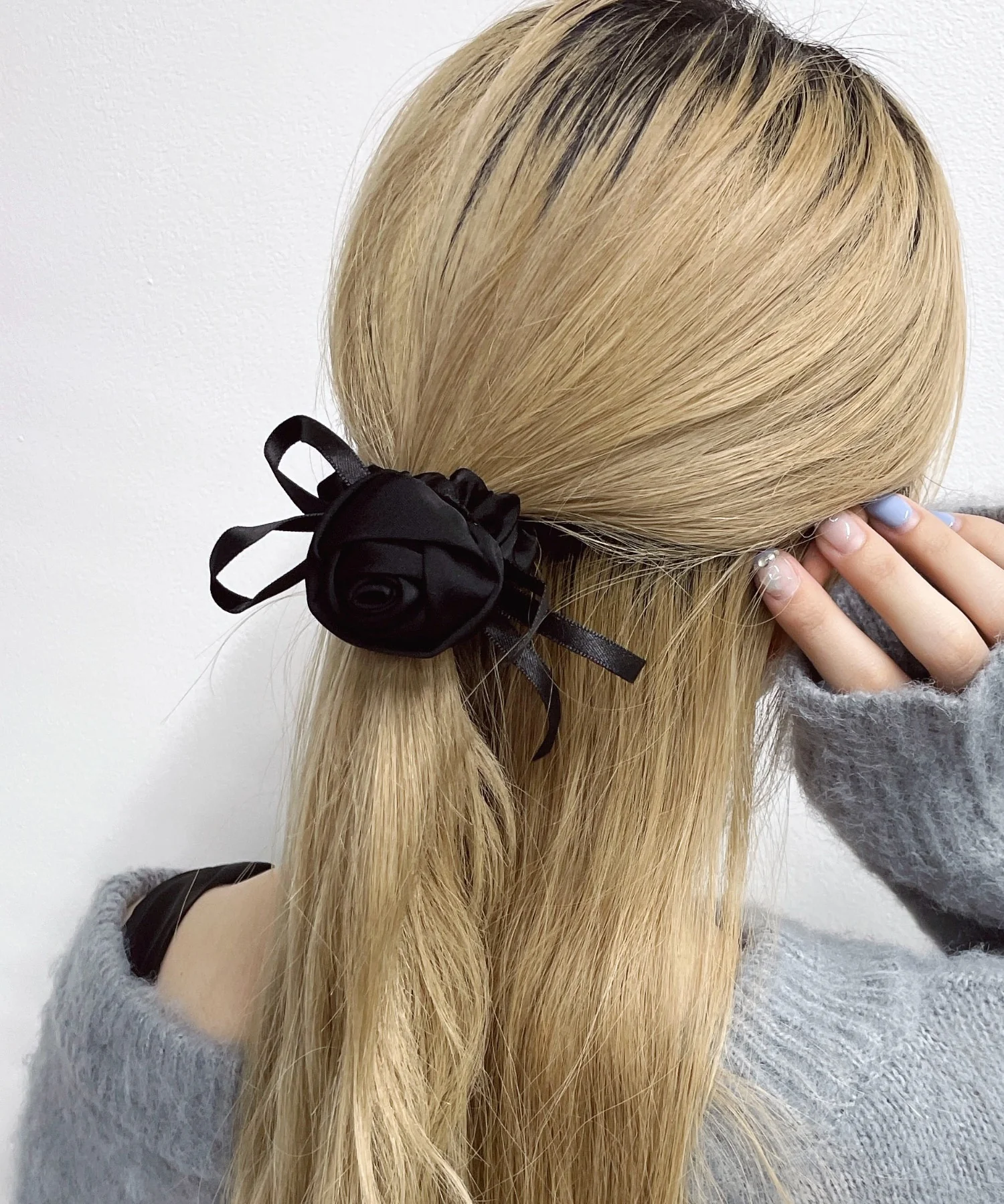 Lローズリボンヘアゴム - Image 2