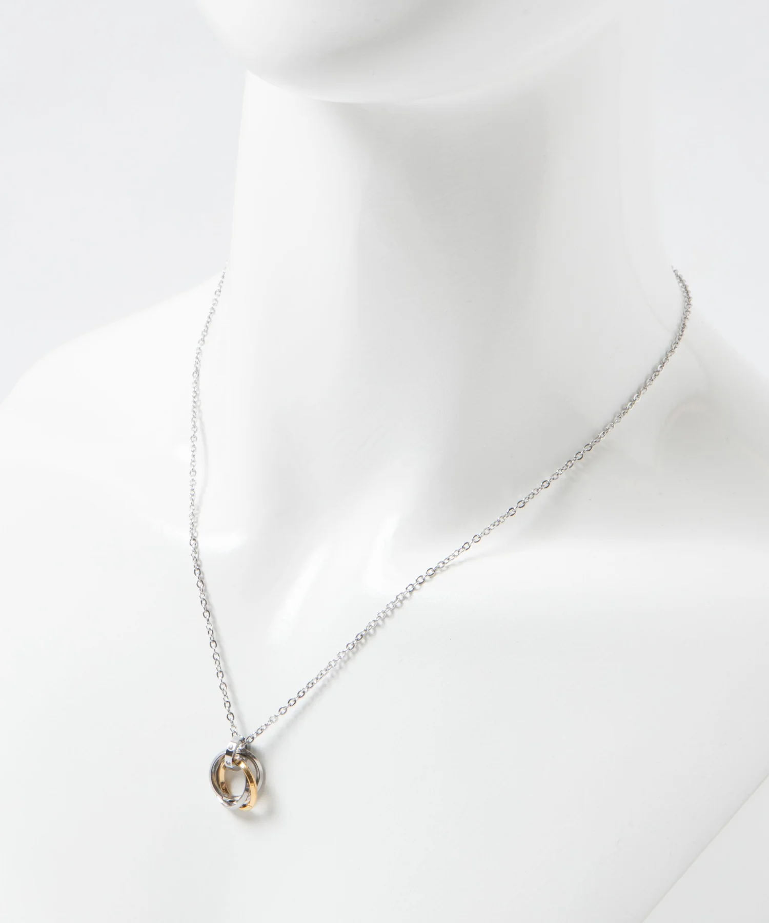 ミニトリプルリングチェーンネックレス - Image 14