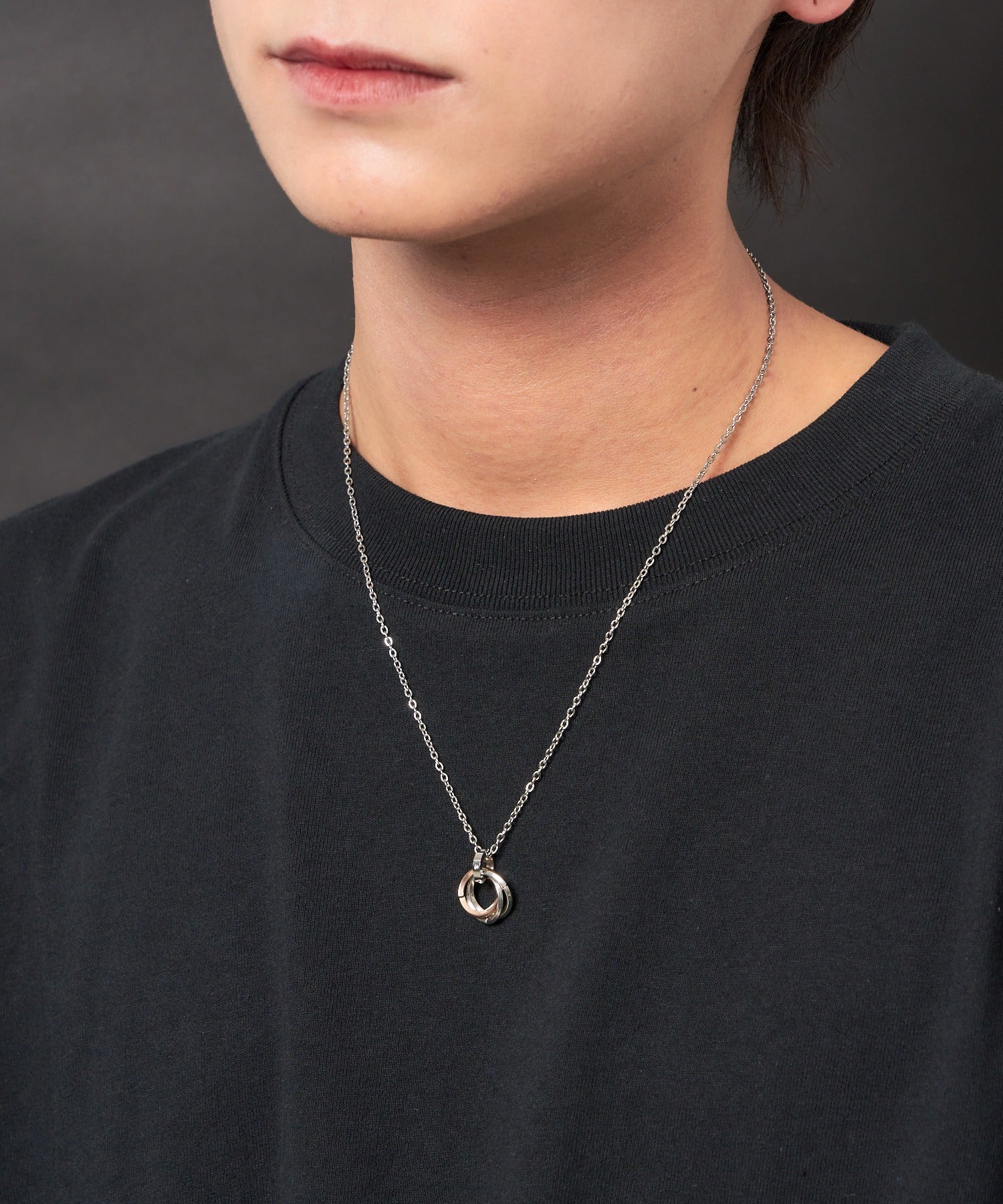 ミニトリプルリングチェーンネックレス - Image 21