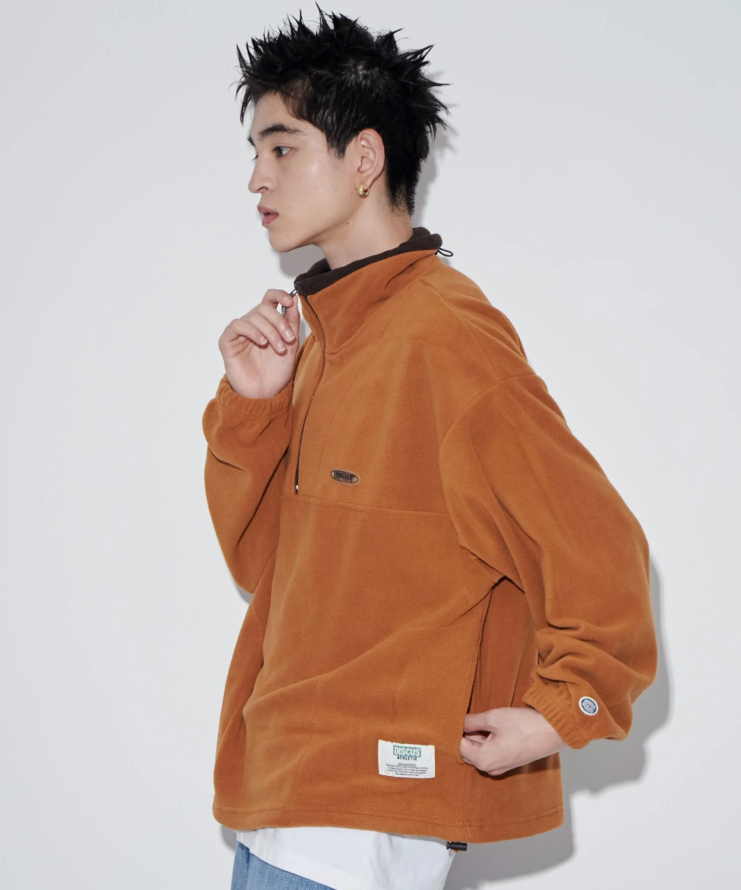 DISCUSフリースハーフジップPO - Image 13