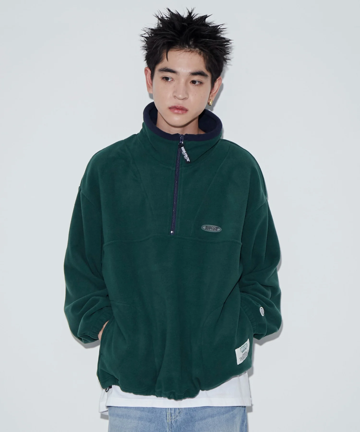 DISCUSフリースハーフジップPO - Image 17