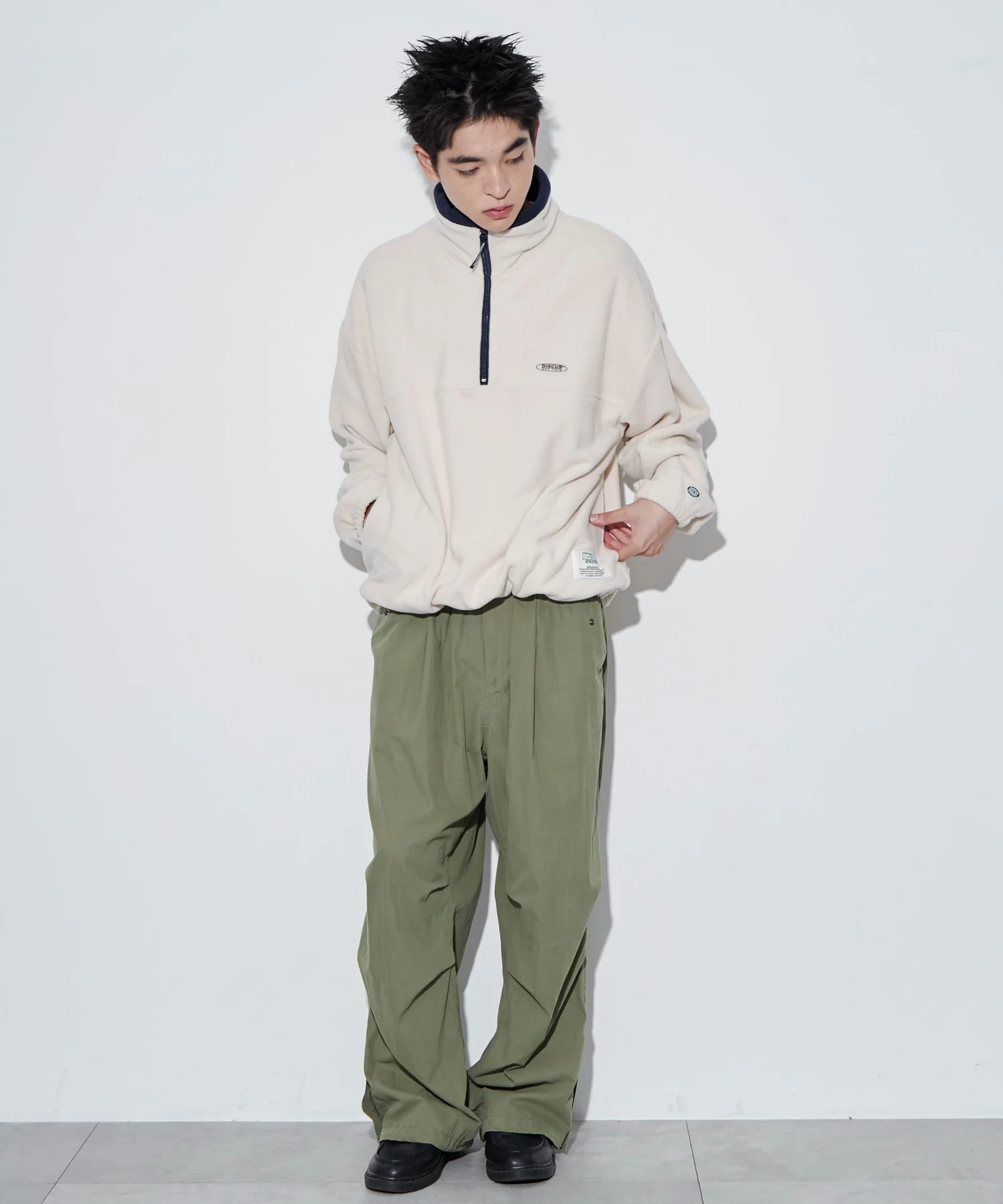 DISCUSフリースハーフジップPO - Image 5