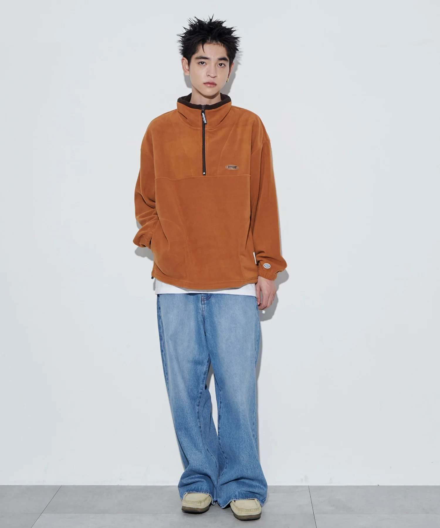 DISCUSフリースハーフジップPO - Image 6