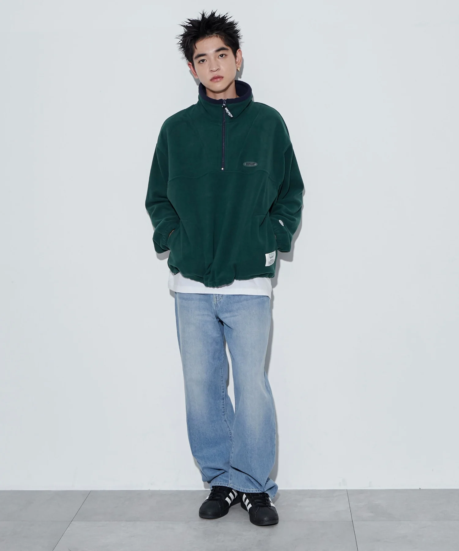DISCUSフリースハーフジップPO - Image 7