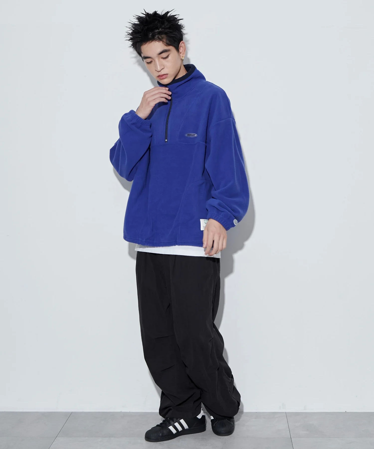 DISCUSフリースハーフジップPO - Image 8