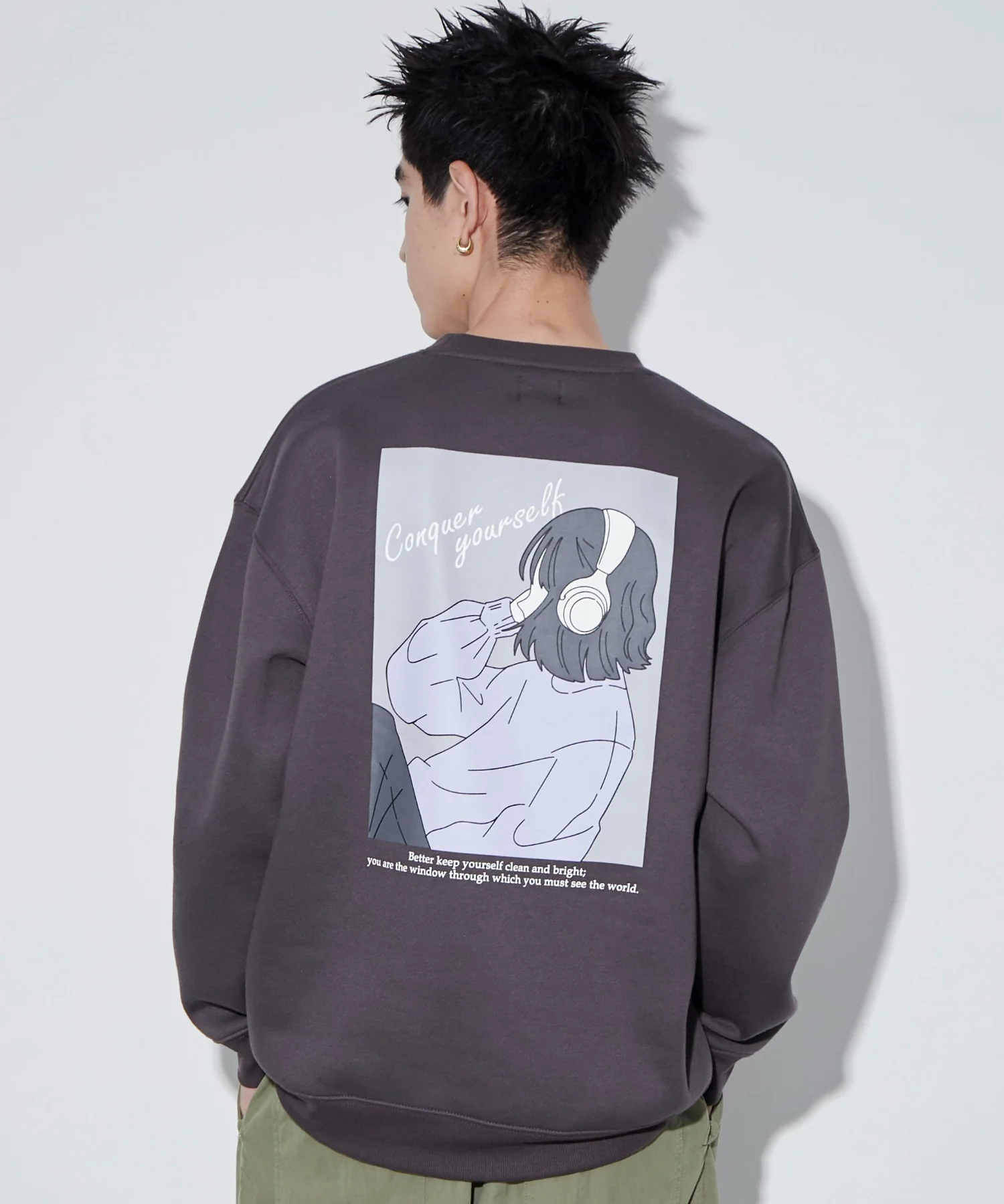 ガールイラストグラフィックプルオーバー - Image 12