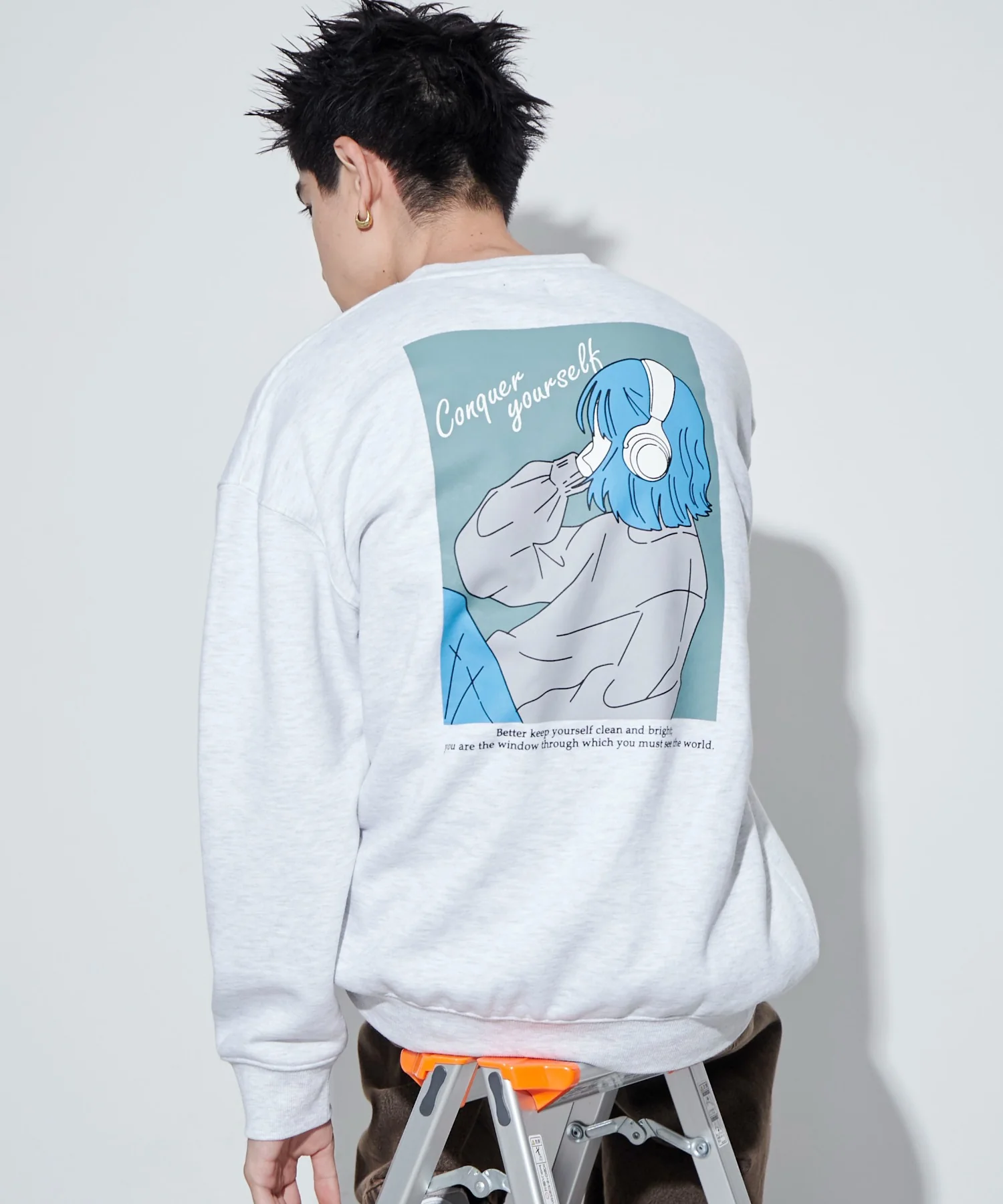 ガールイラストグラフィックプルオーバー - Image 19