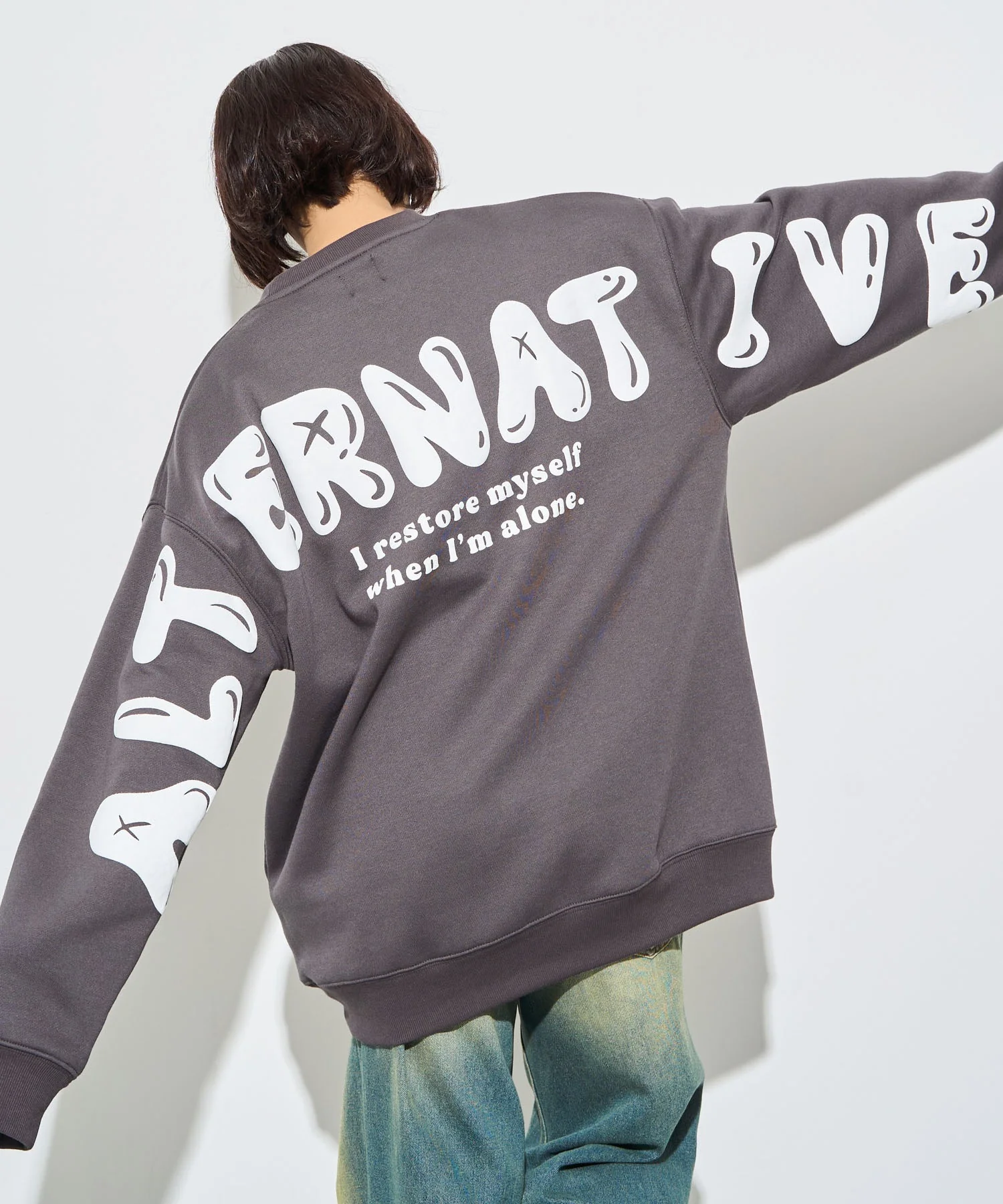ストレートラインロゴグラフィックプルオーバー - Image 2