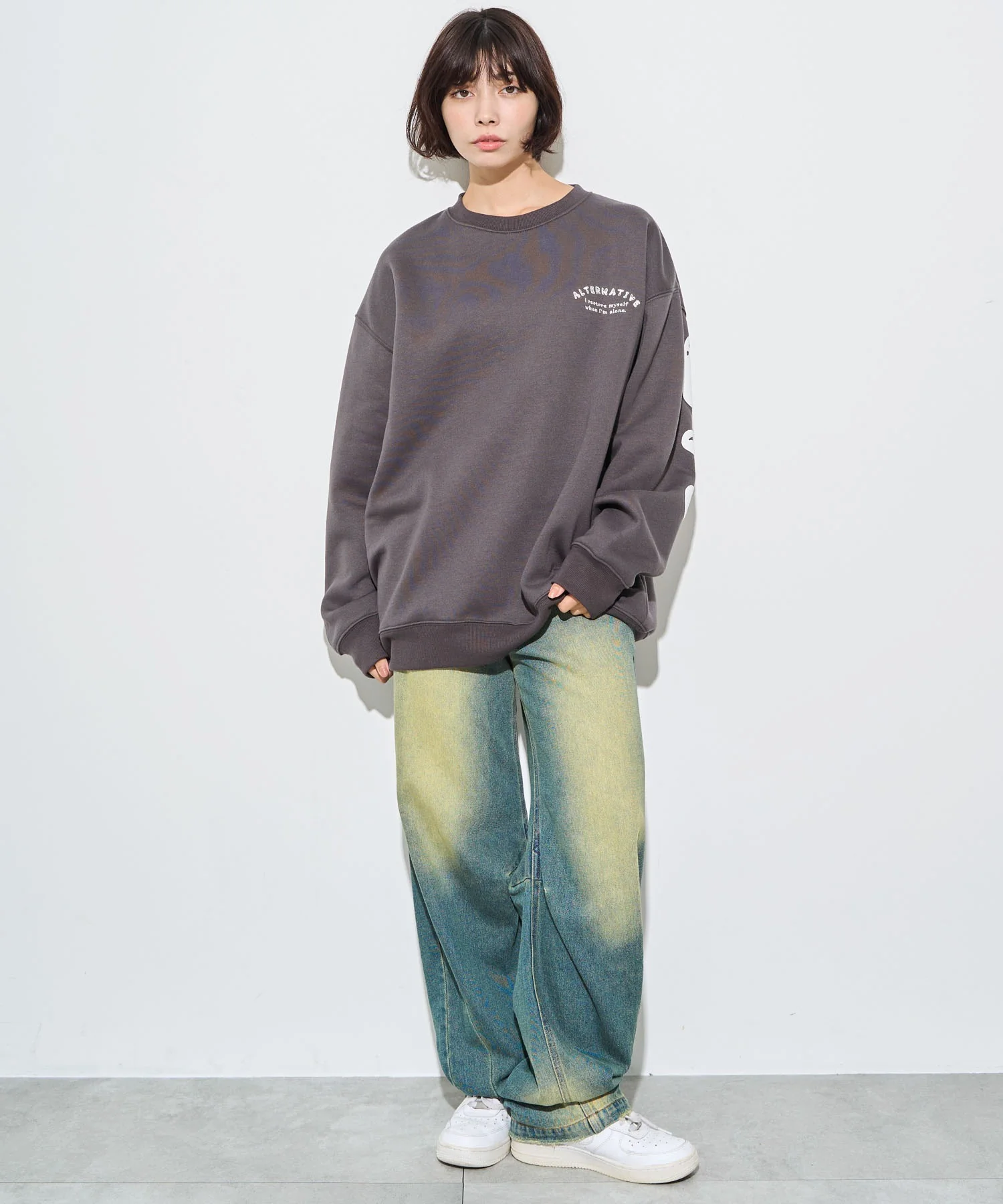 ストレートラインロゴグラフィックプルオーバー - Image 7