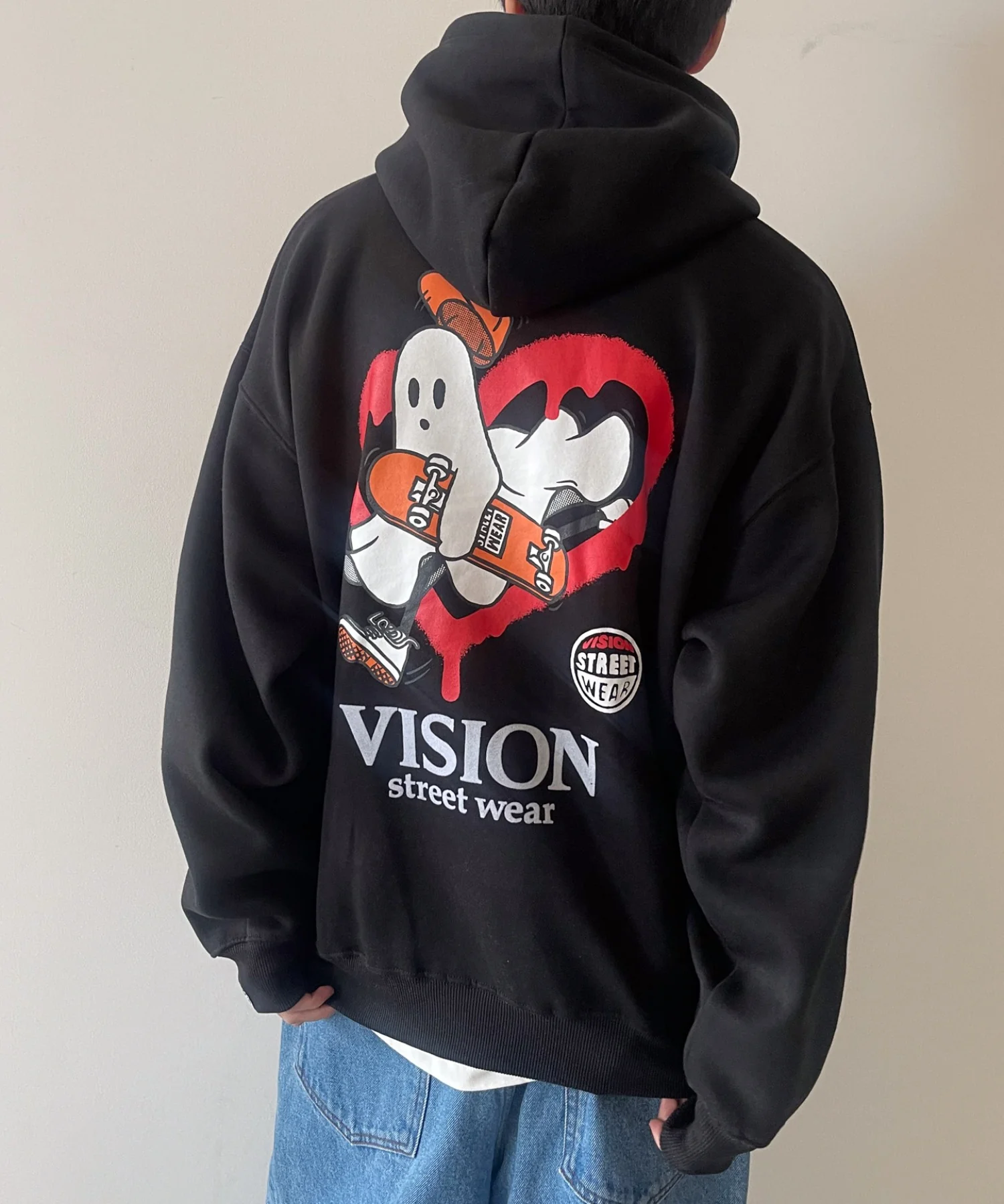 VISIONゴーストグラフィックプルパーカー - Image 5