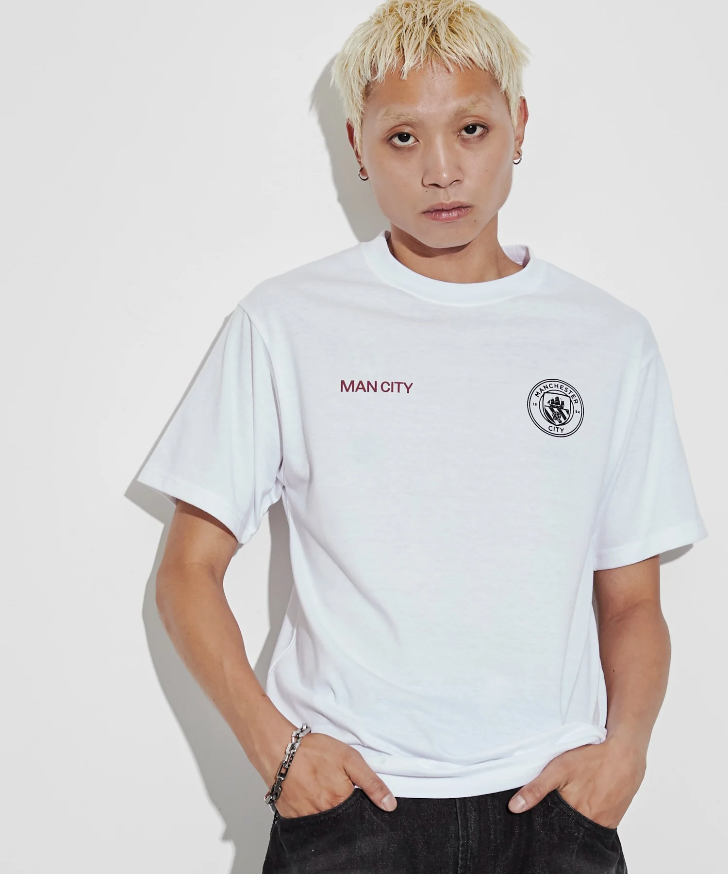 マンチェスターシティプレイヤーズロゴT（S） - Image 9