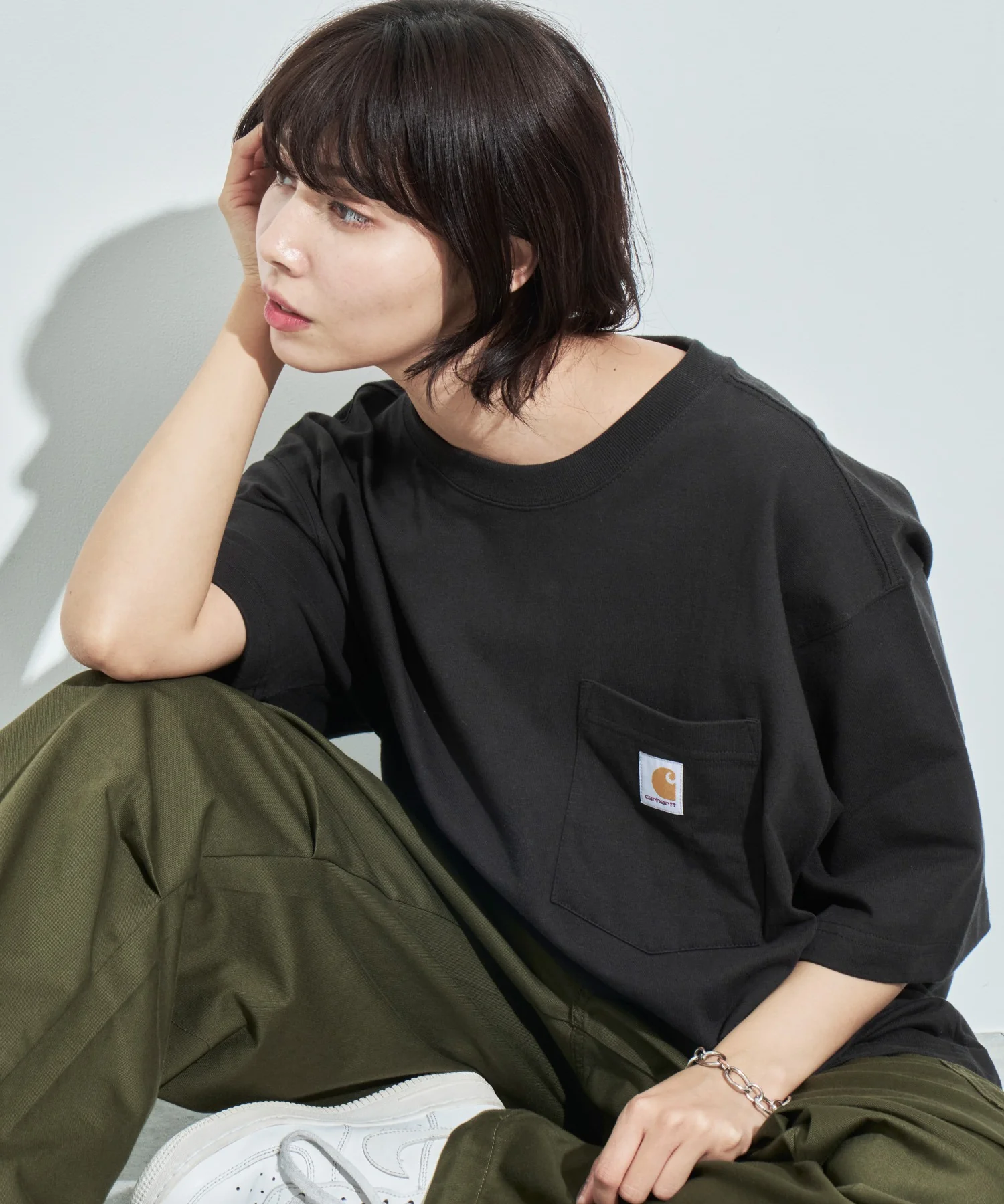 CARHARTTワンポイントポケットT(SS) - Image 2