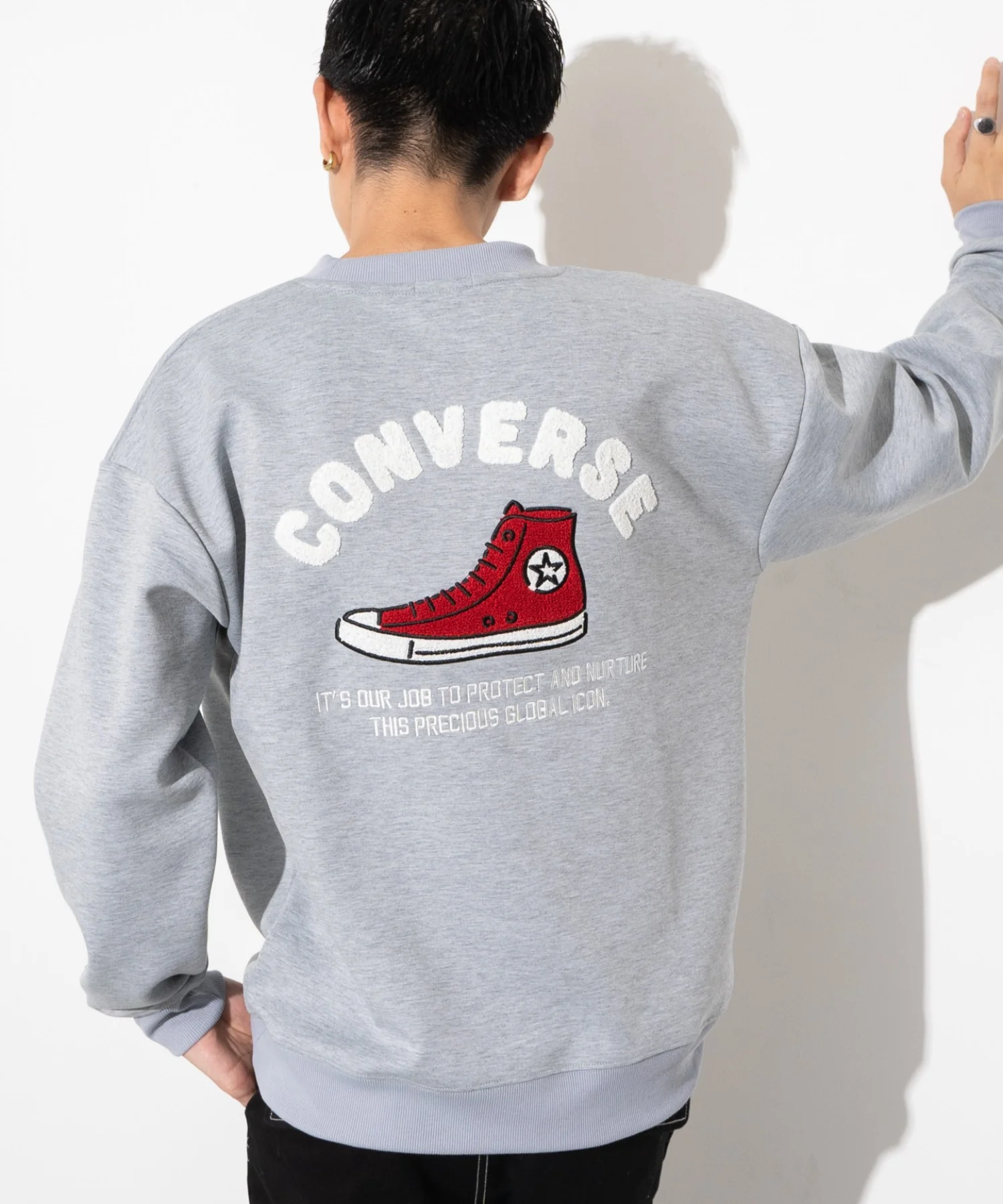 CONVERSEバックサガラプルオーバー - Image 4