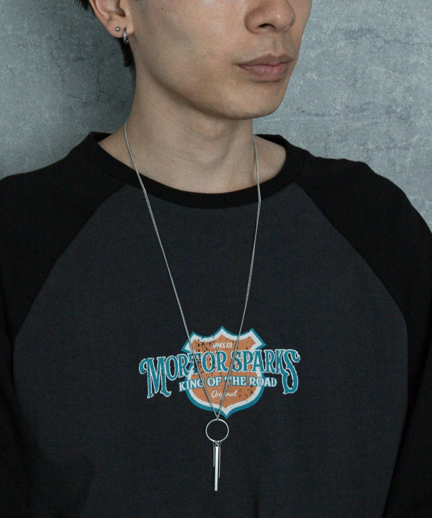 Mモチーフロングチェーンネックレス - Image 14