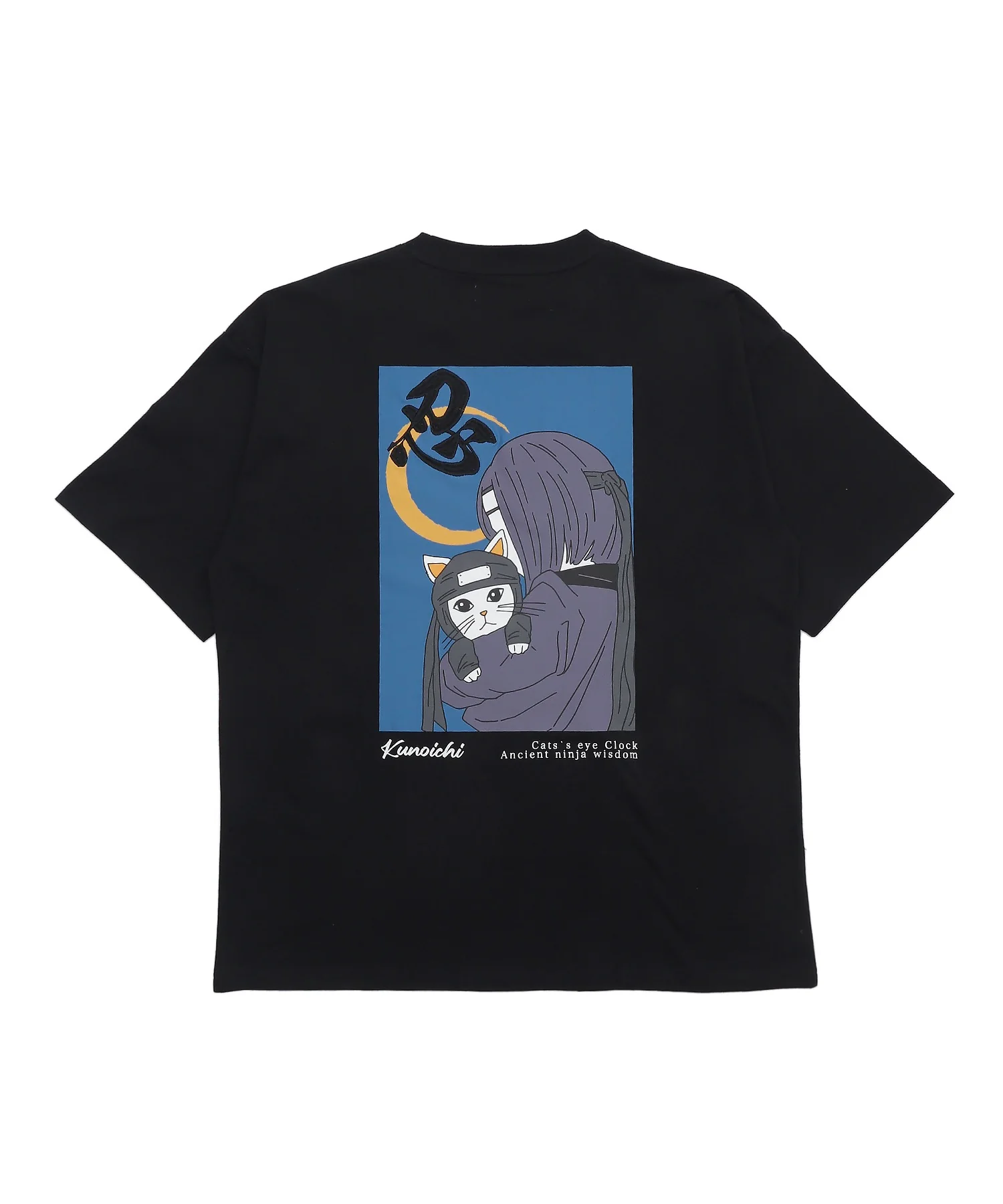くノ一猫グラフィックT(SS) - Image 2