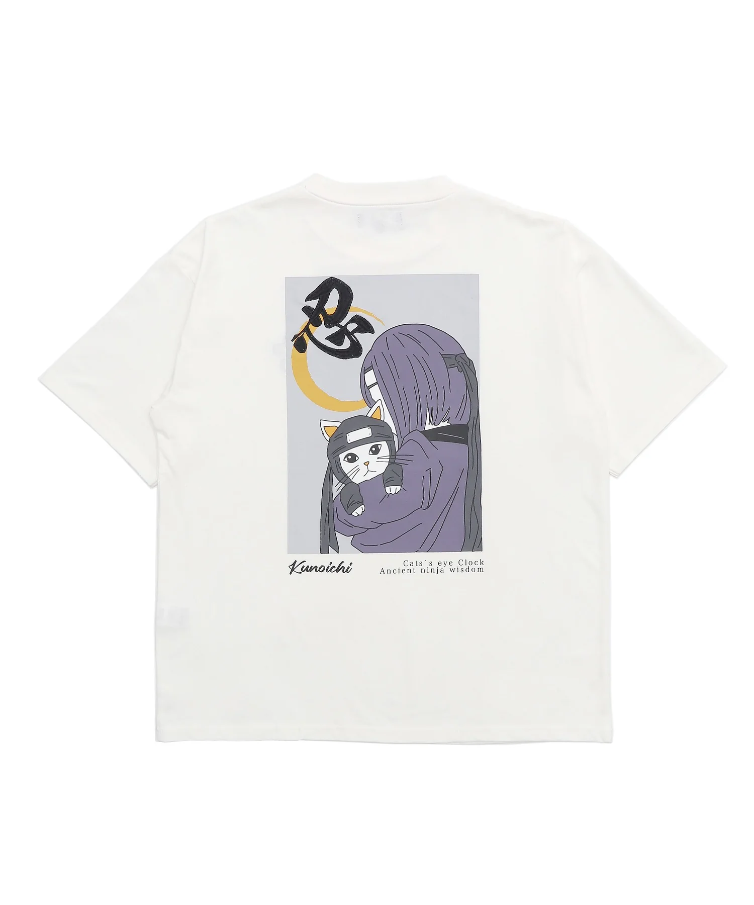 くノ一猫グラフィックT(SS) - Image 4