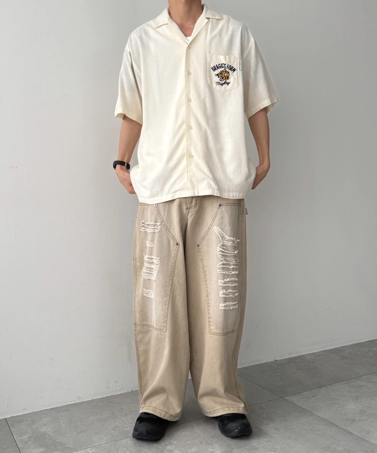 アサライクTIGERシシュウシャツ - Image 9