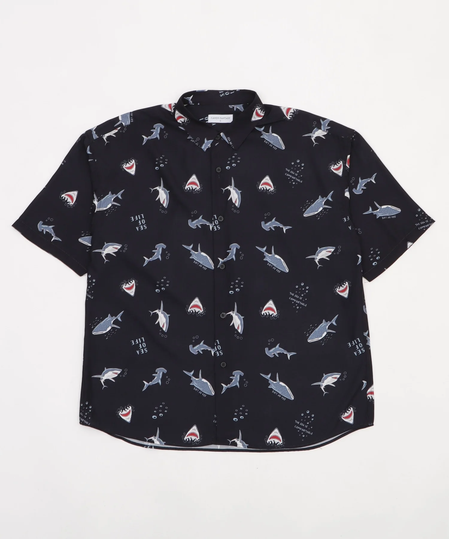 鮫柄シルクタッチシャツ（SS） - Image 2
