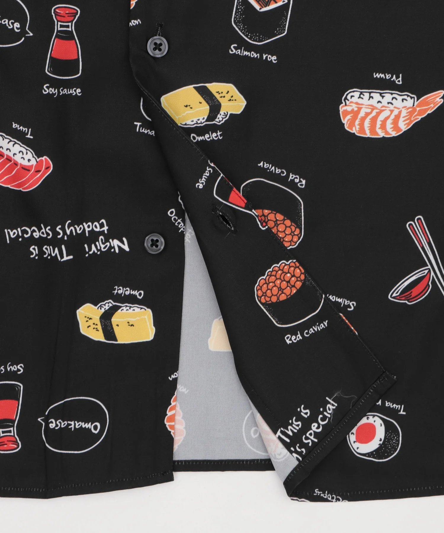 寿司柄シルクタッチシャツ（SS） - Image 5