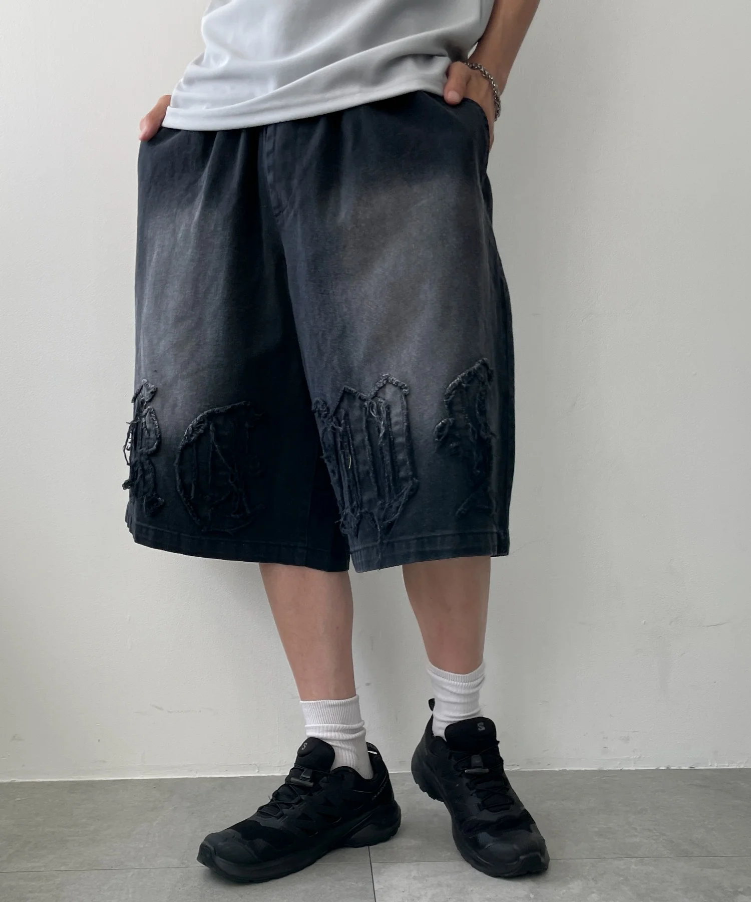 ツイルブラスト加工ワイドショートパンツ - Image 2