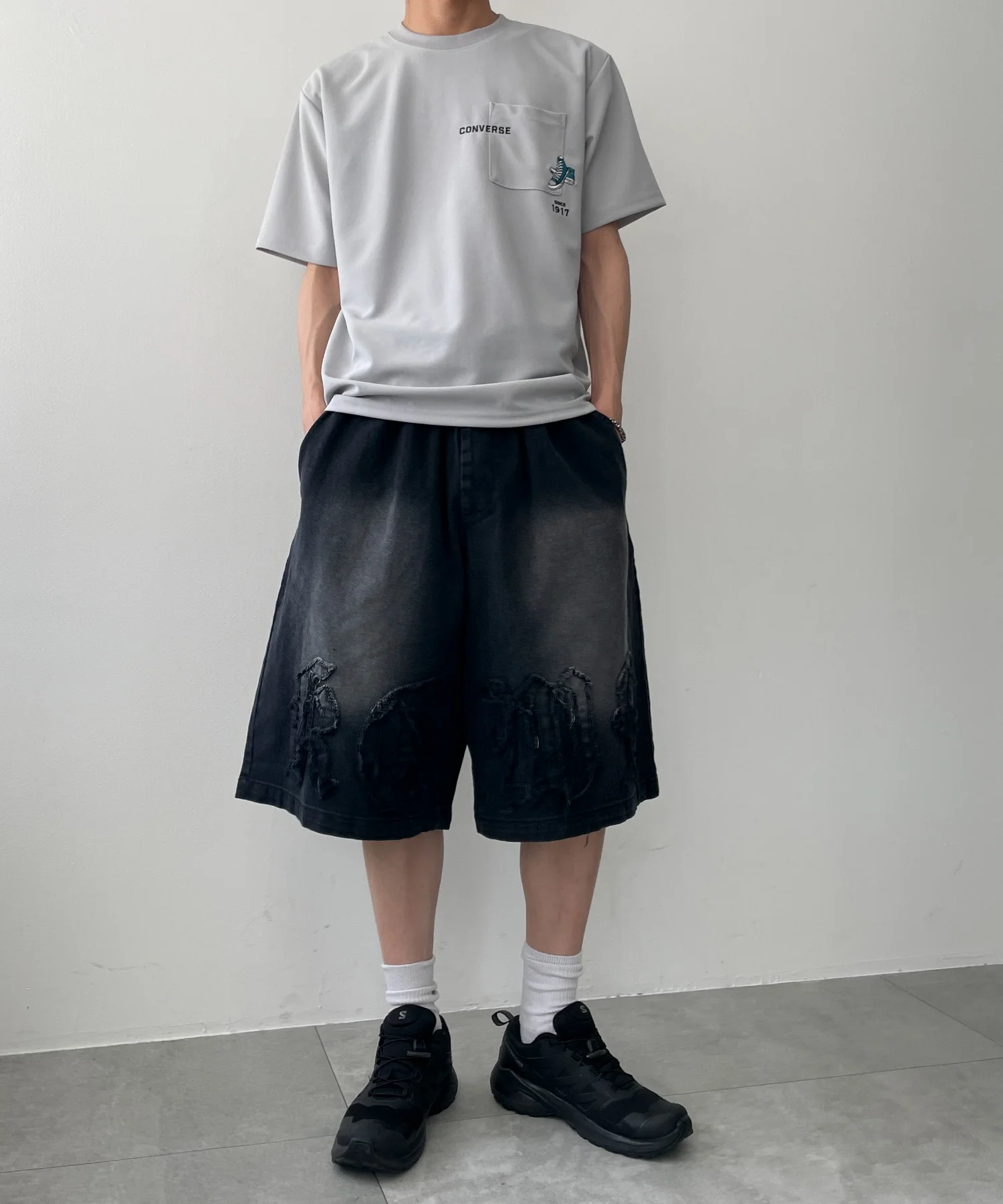 ツイルブラスト加工ワイドショートパンツ - Image 4