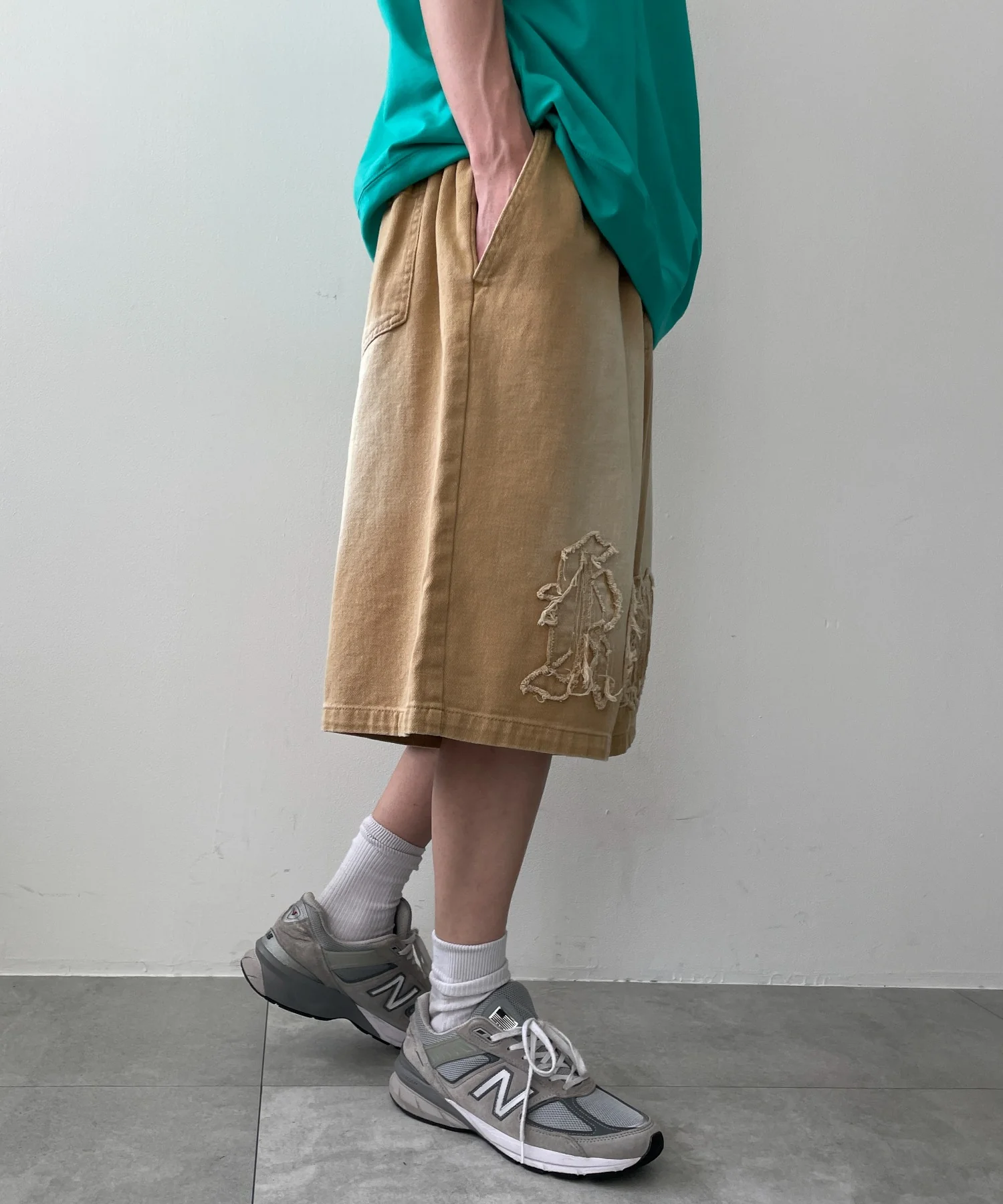 ツイルブラスト加工ワイドショートパンツ - Image 7