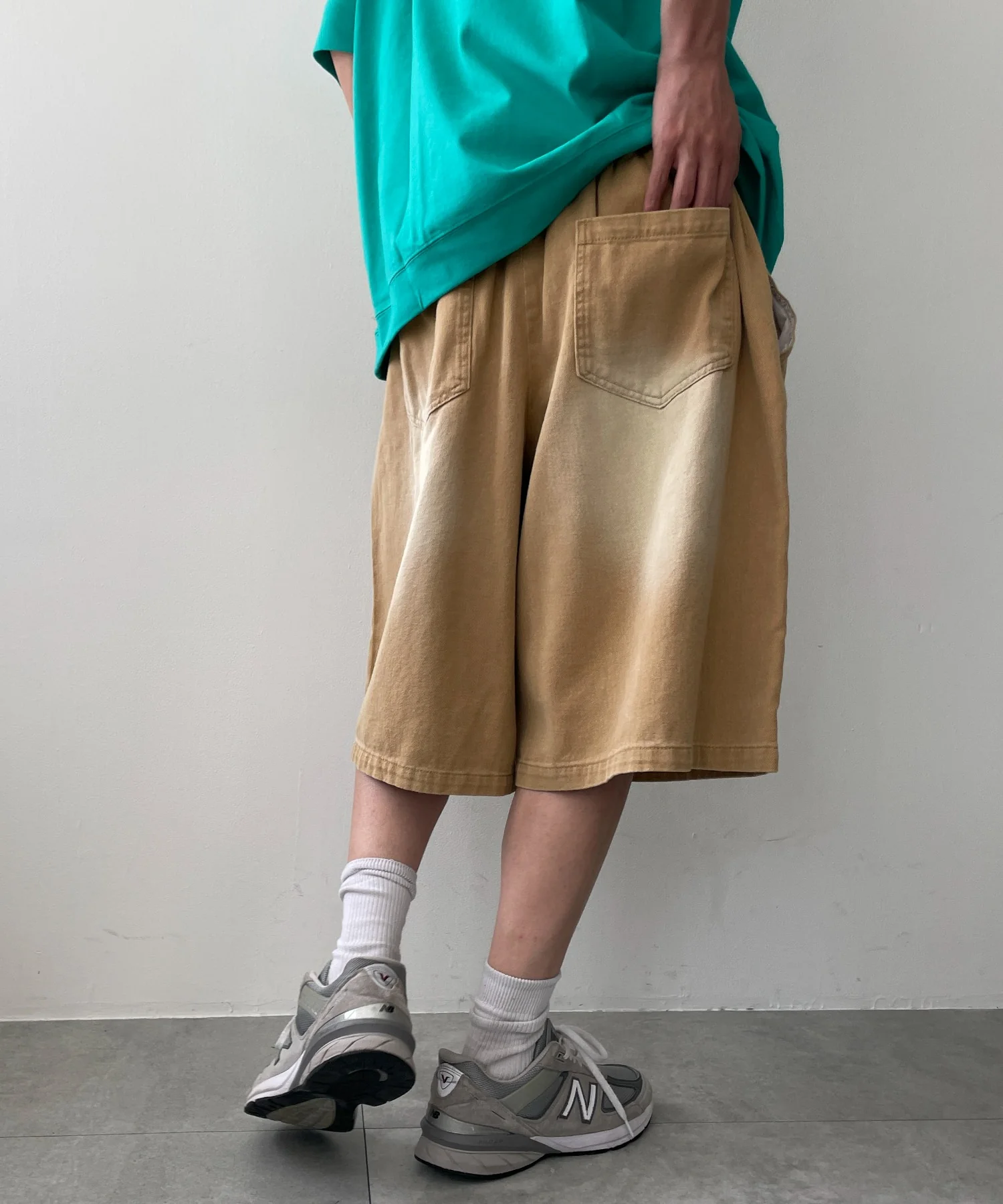 ツイルブラスト加工ワイドショートパンツ - Image 8