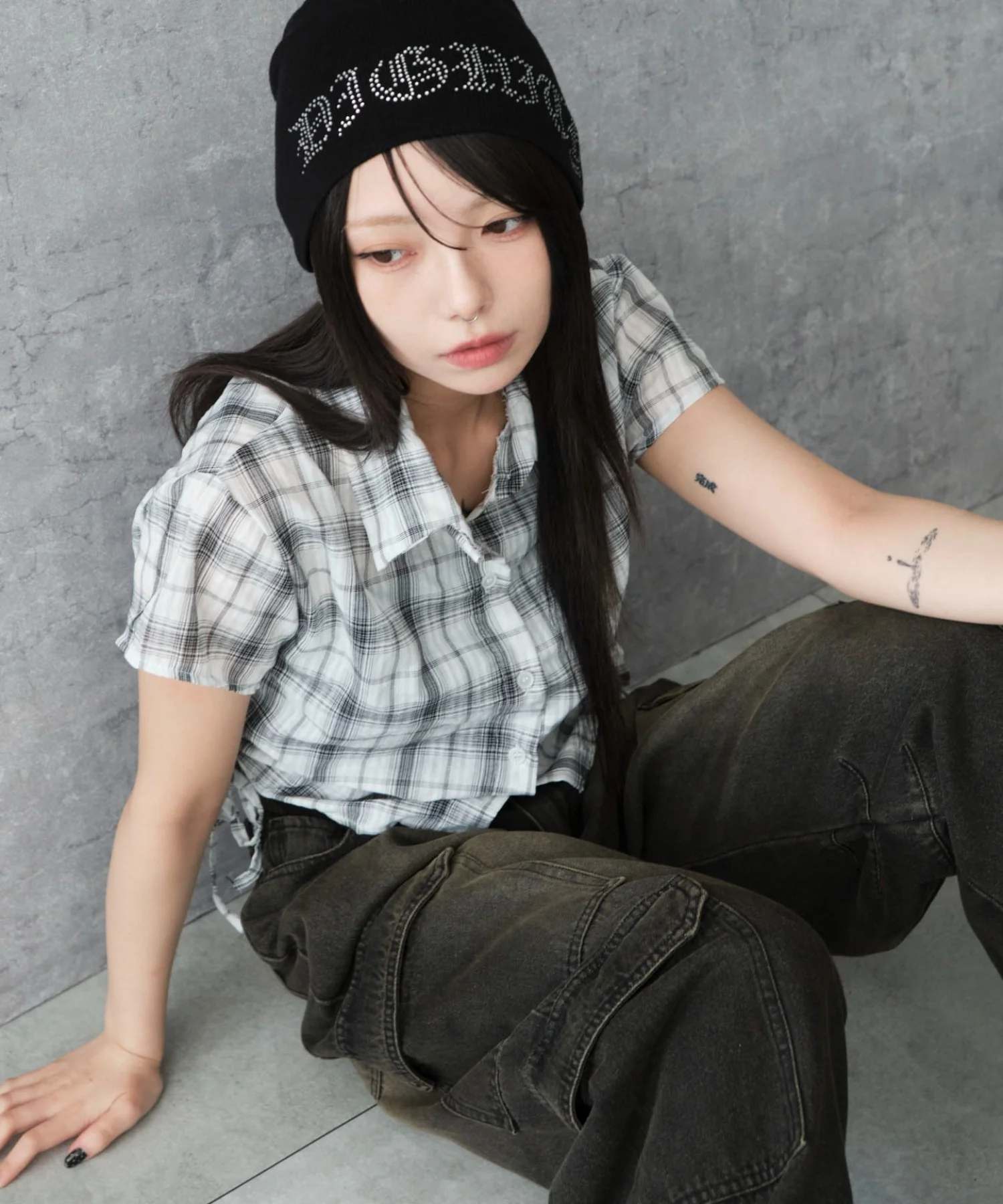 サイドドロストチェックシャツ - Image 12