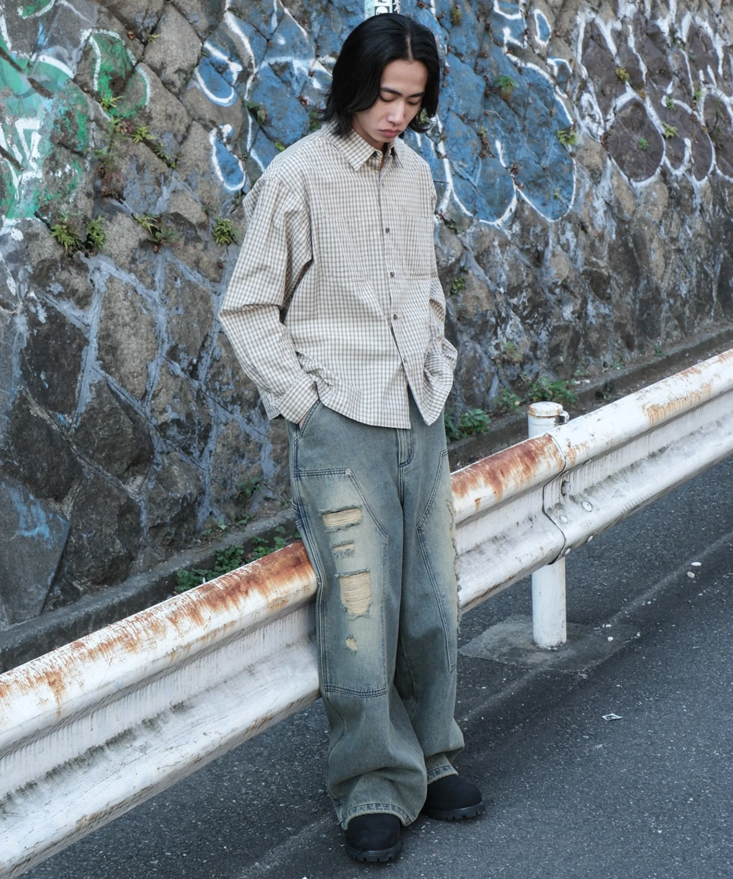 ミニマムチェックショートシャツ（LS） - Image 5