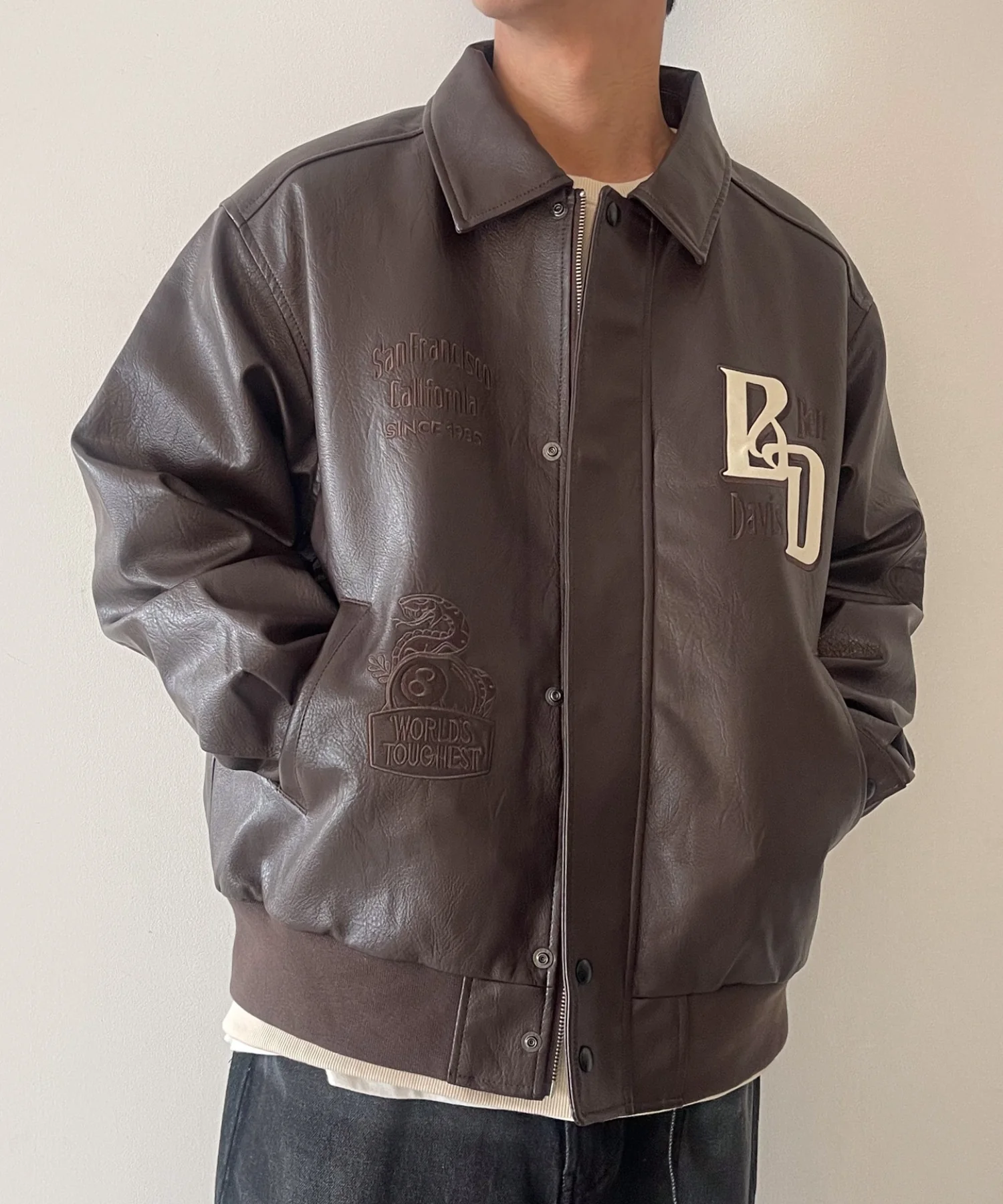 BENDAVISグラフィック合皮ジャケット - Image 3