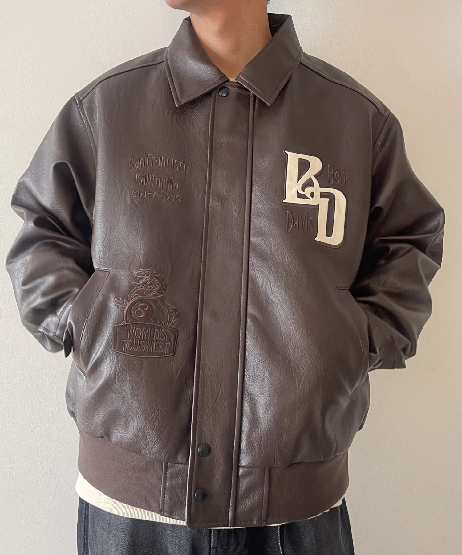 BENDAVISグラフィック合皮ジャケット - Image 6