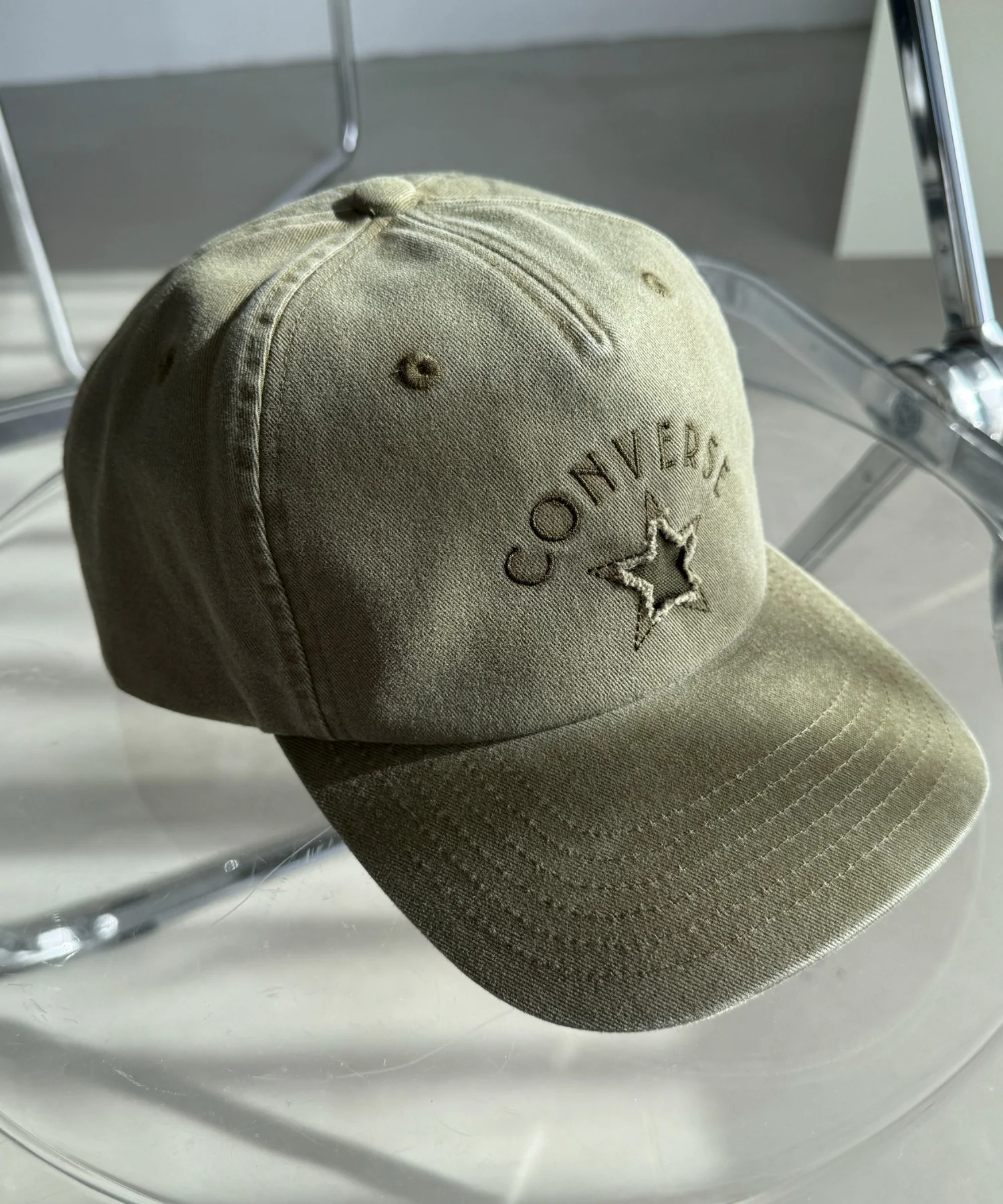 CONVERSE　WASHED　TWILL　6P　CAP - Image 2