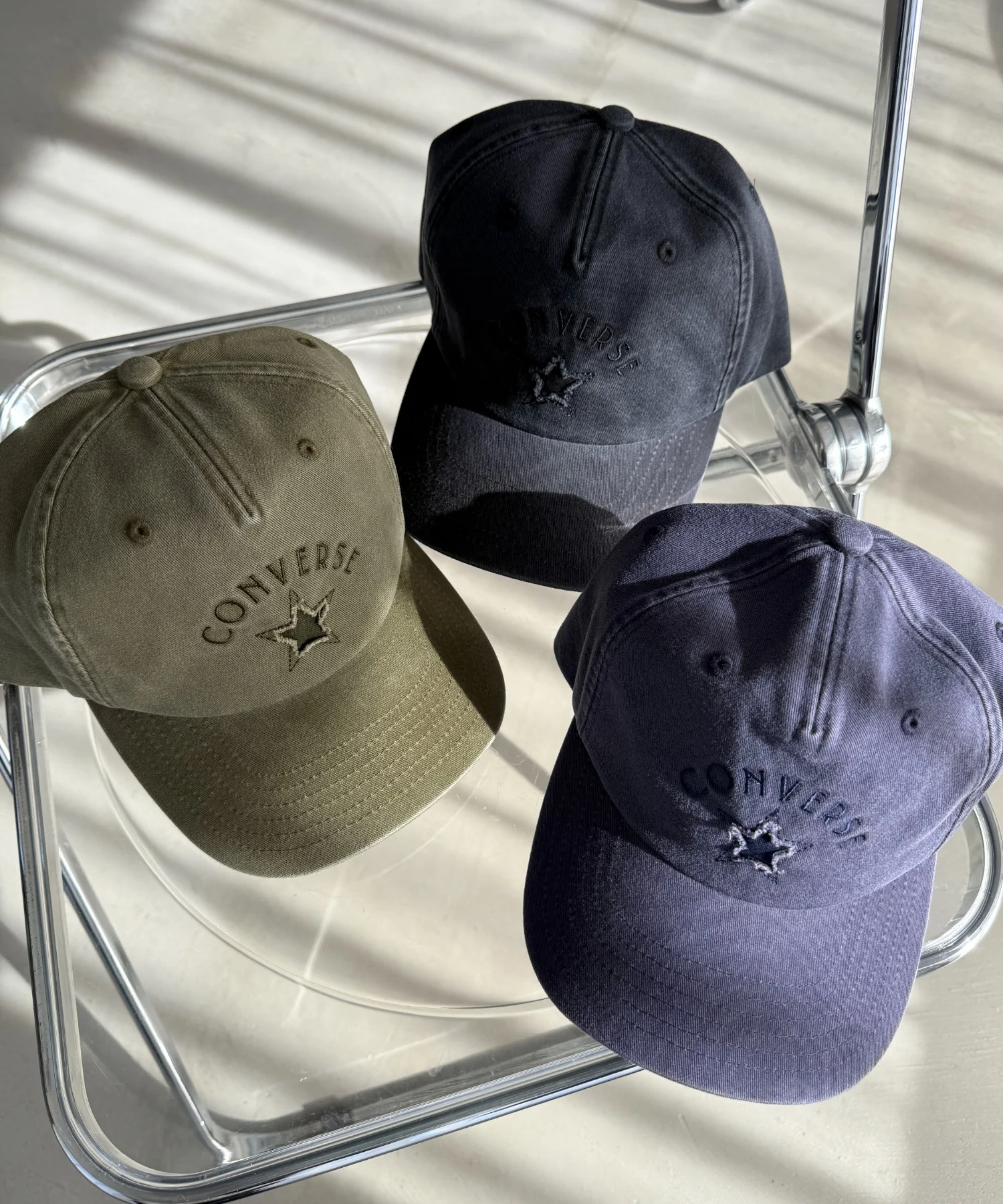 CONVERSE　WASHED　TWILL　6P　CAP - Image 4
