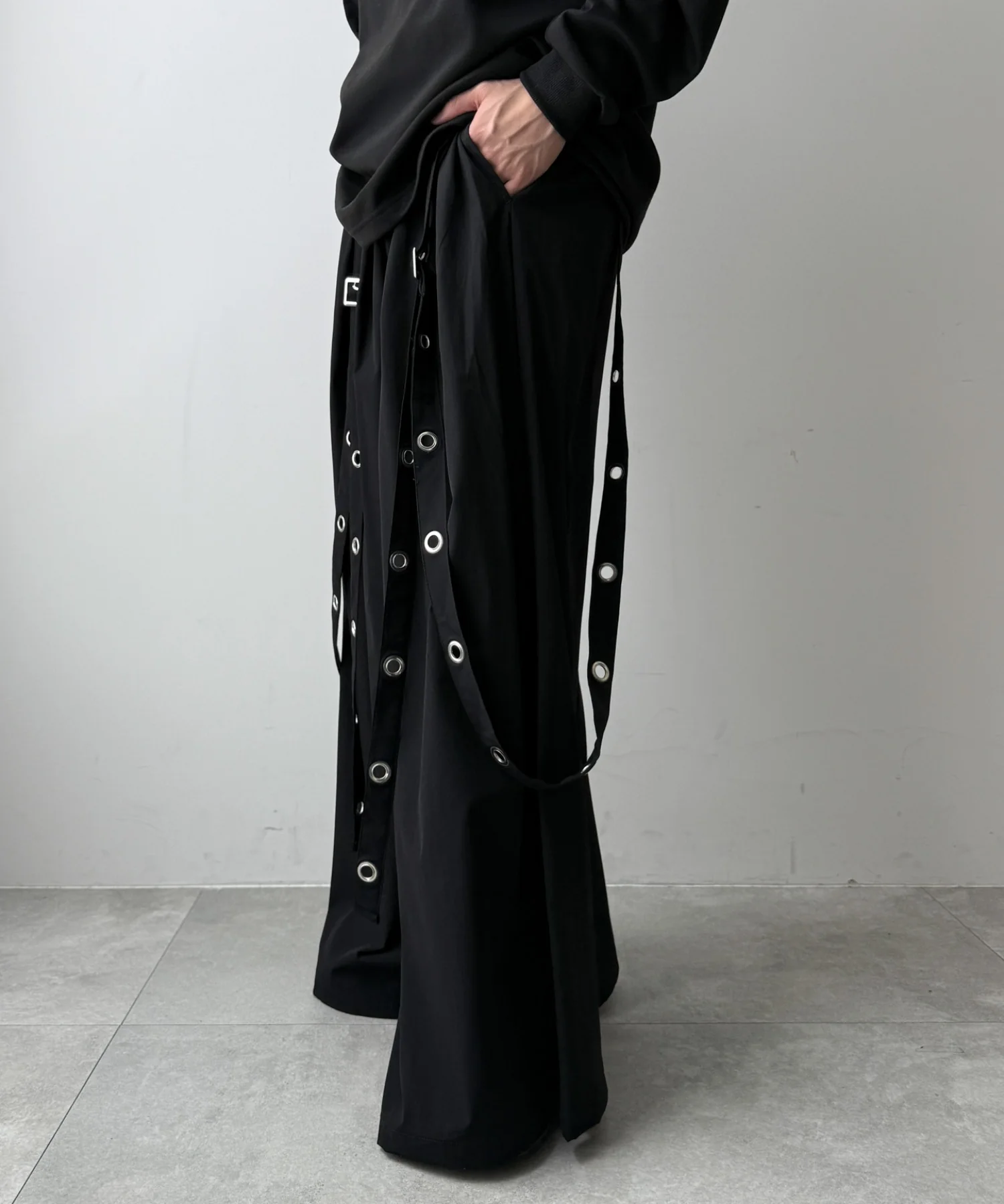 アイレットサスペンダーワイドパンツ - Image 7
